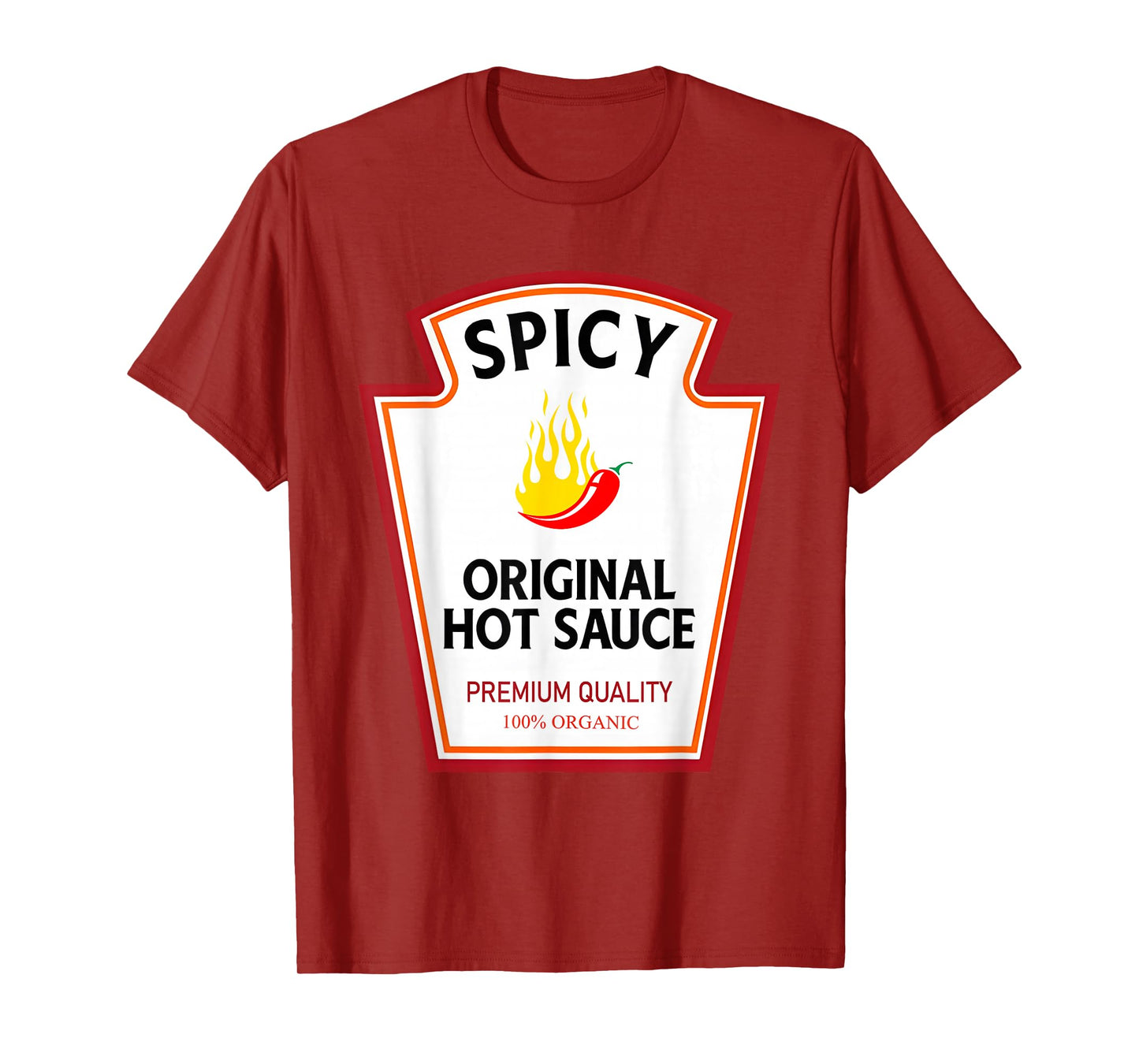 Spicy Hot Sauce Funny Condiment Costume Party Matching T-Shirt