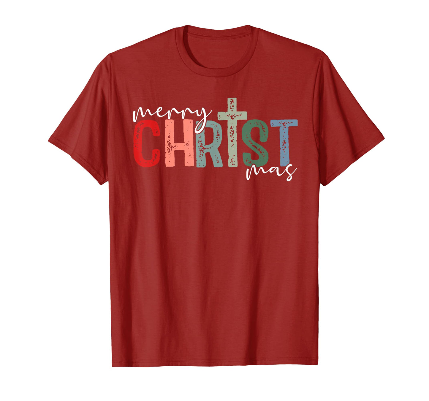 Merry Christmas Xmas Christian Jesus Holiday Family Pajamas T-Shirt
