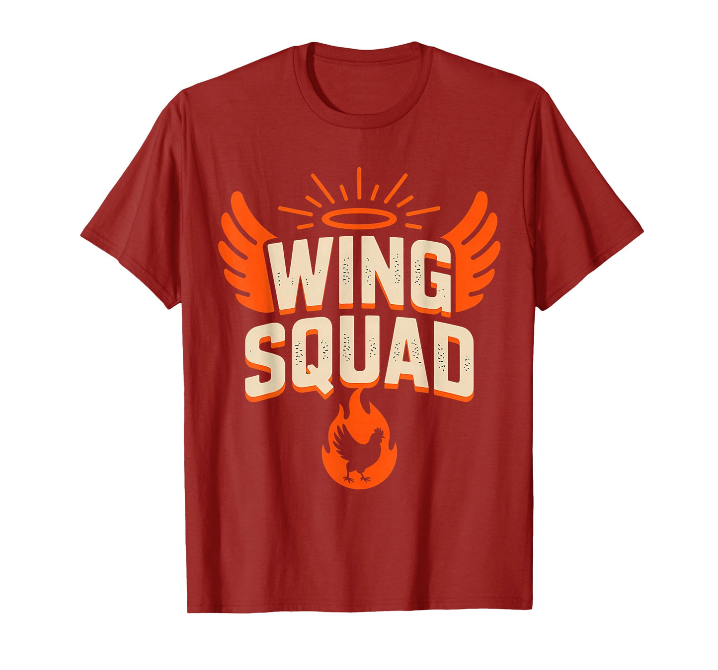 Vintage Wing Squad Chicken BBQ Party Family Humor T-Shirt