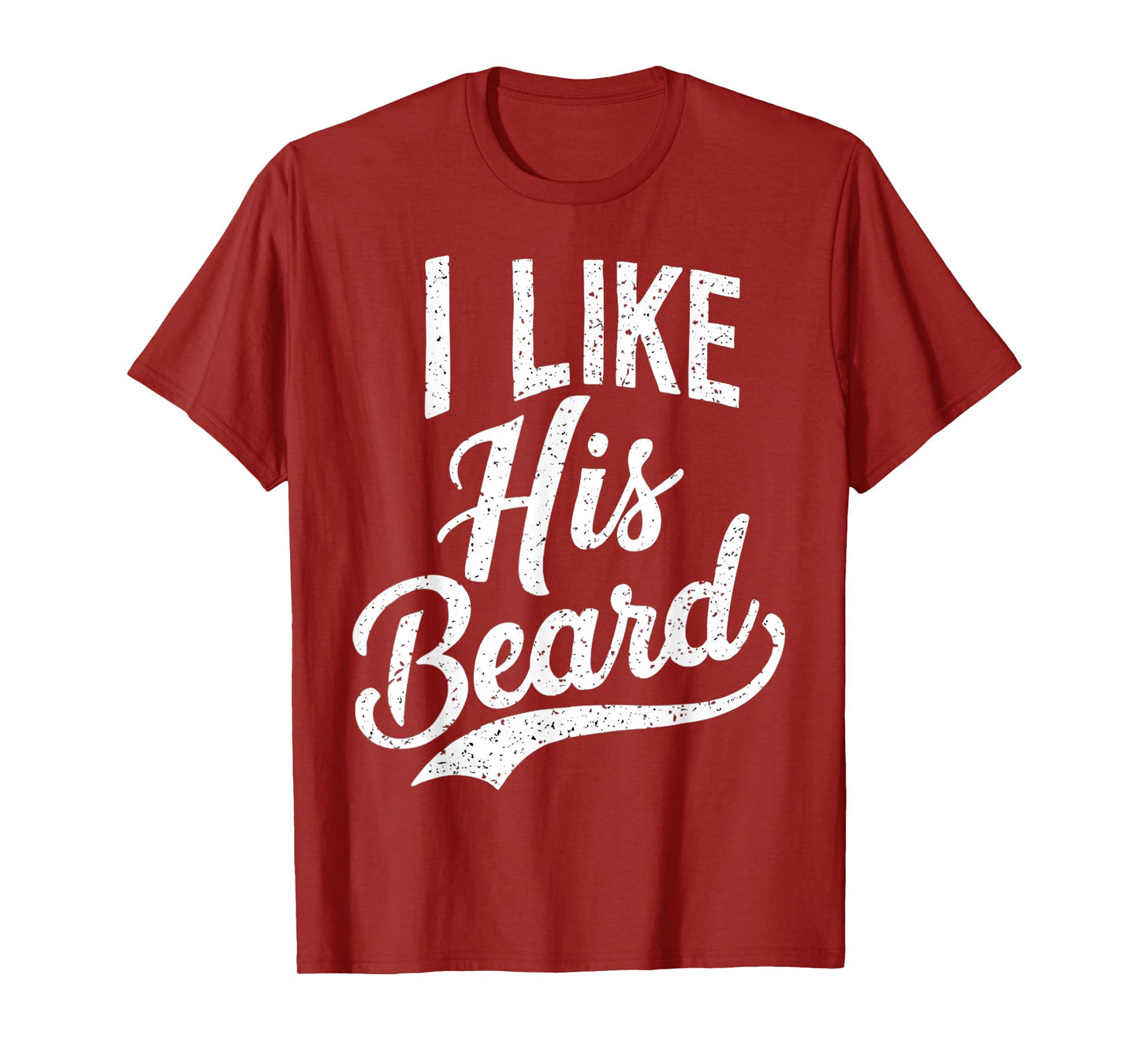 I Like His Beard Matching Couples Vintage Daddy T-Shirt