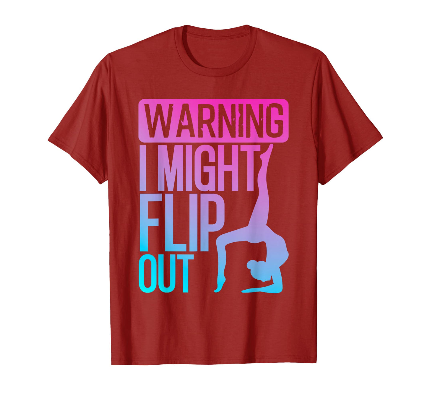 Cute Gymnastics Art For Girls Kids Women Tumbling Gymnast T-Shirt