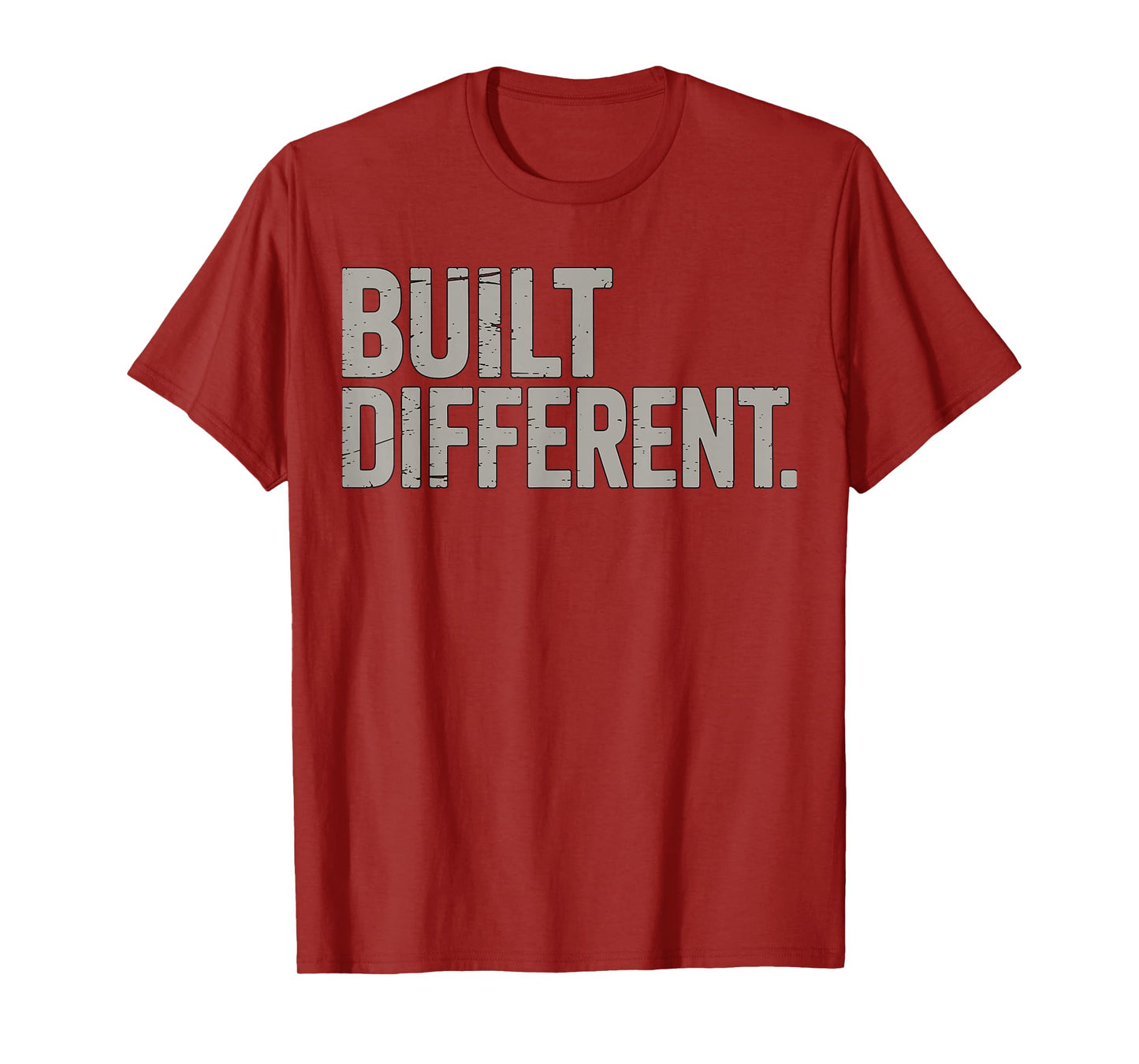 Built Different Gym Fitness Motivational Quote T-Shirt