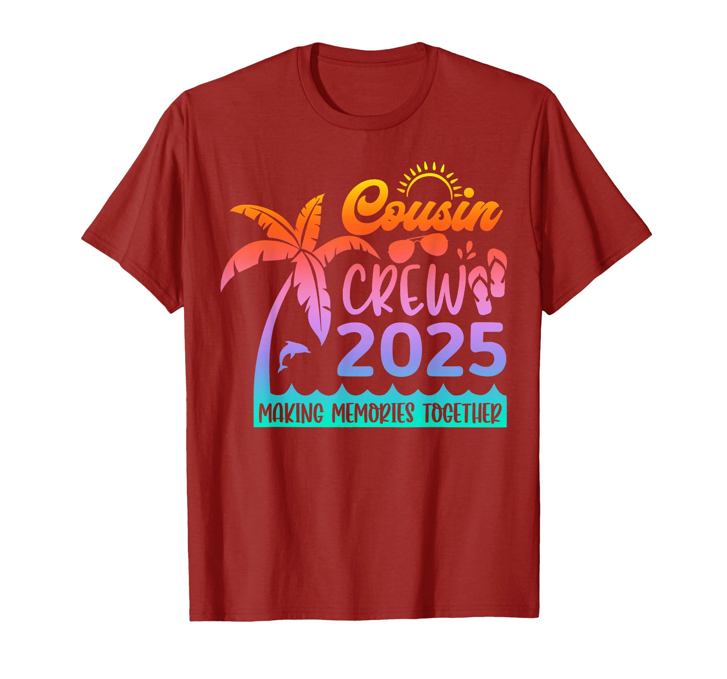 Funny Cousin Crew 2025 Summer Group Making Memories Together T-Shirt