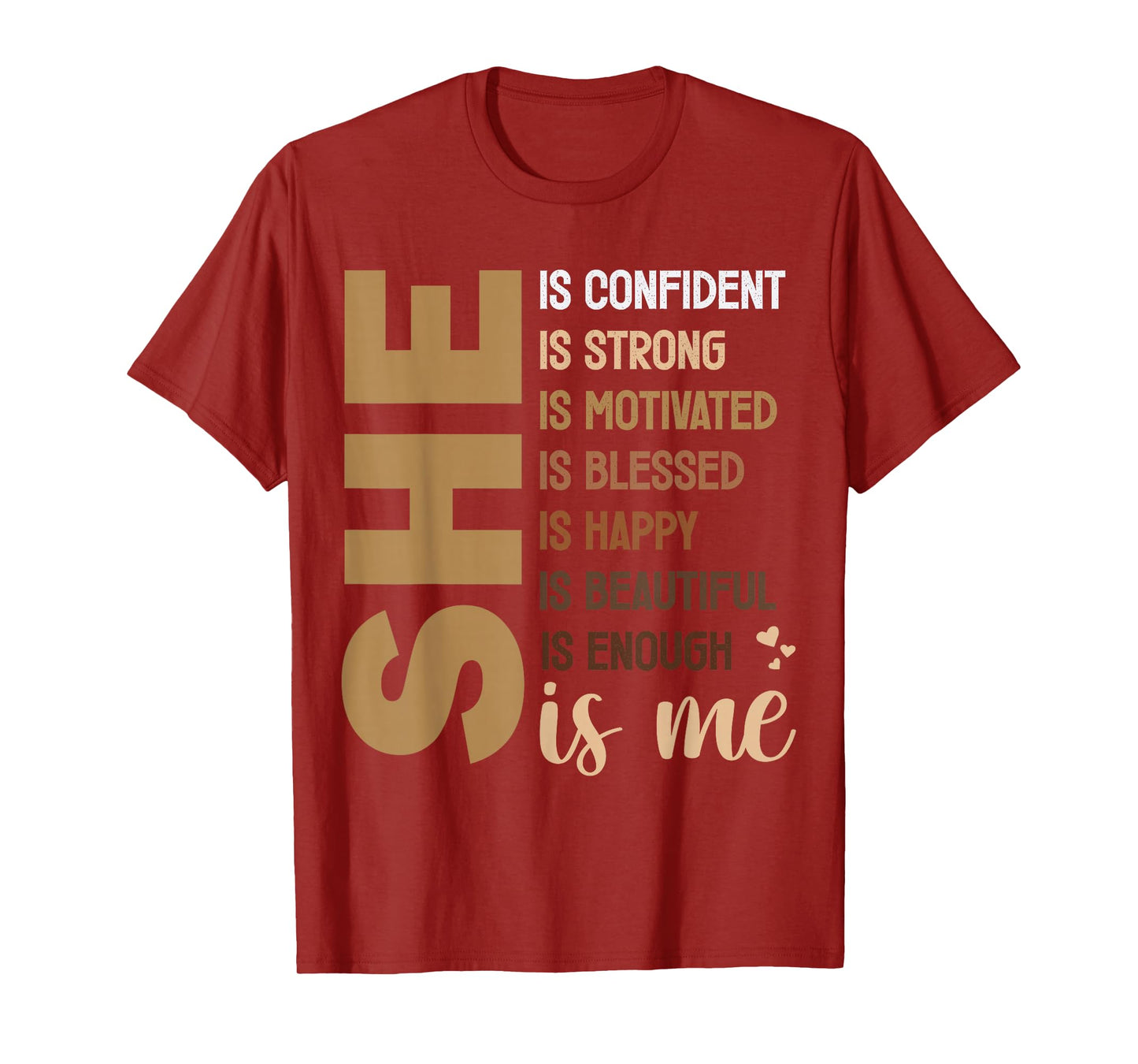 She Is Me Black Women Beautiful Strong Blessed T-Shirt