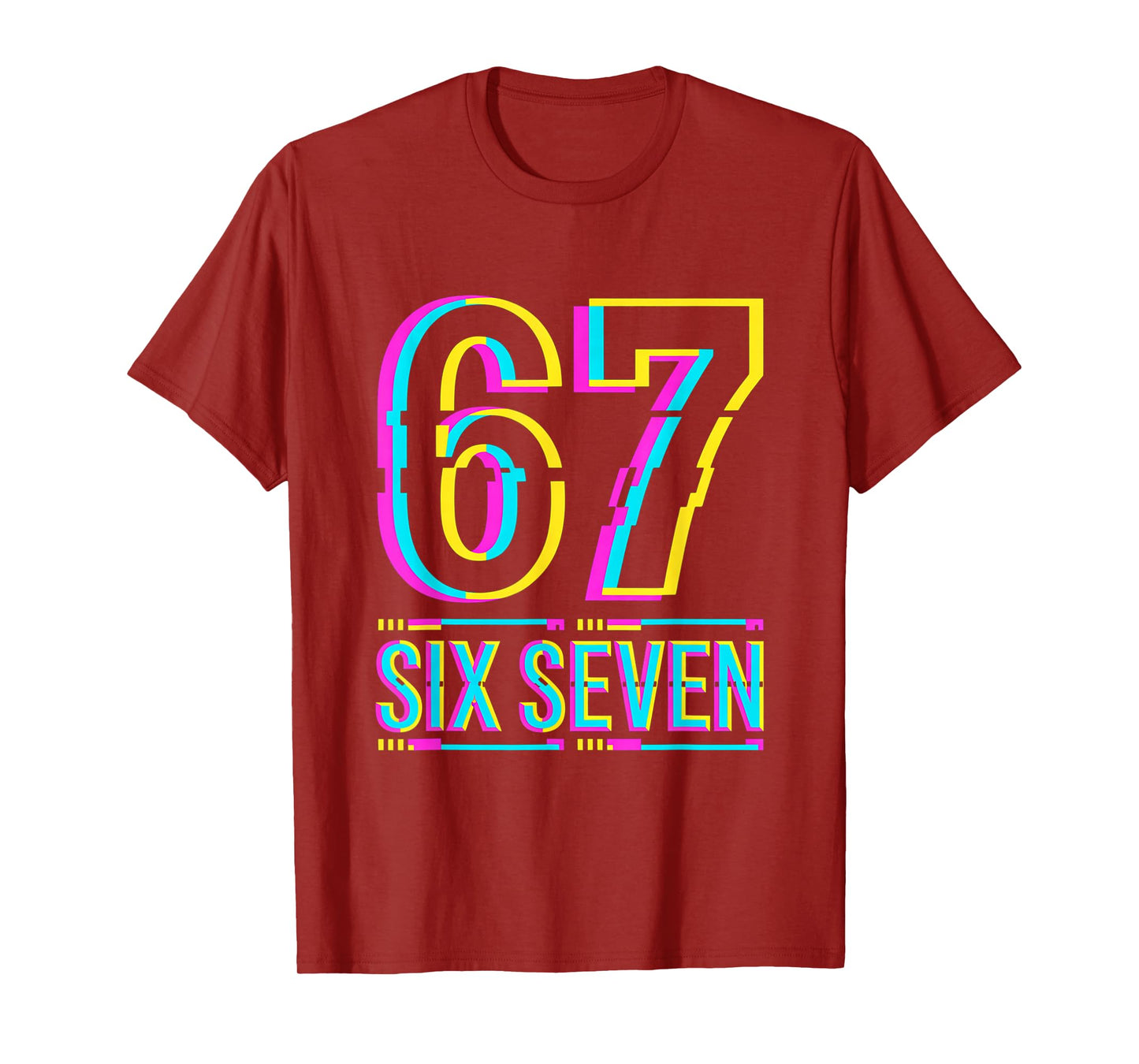 Gen Alpha Six Seven 6 7 Meme T-Shirt