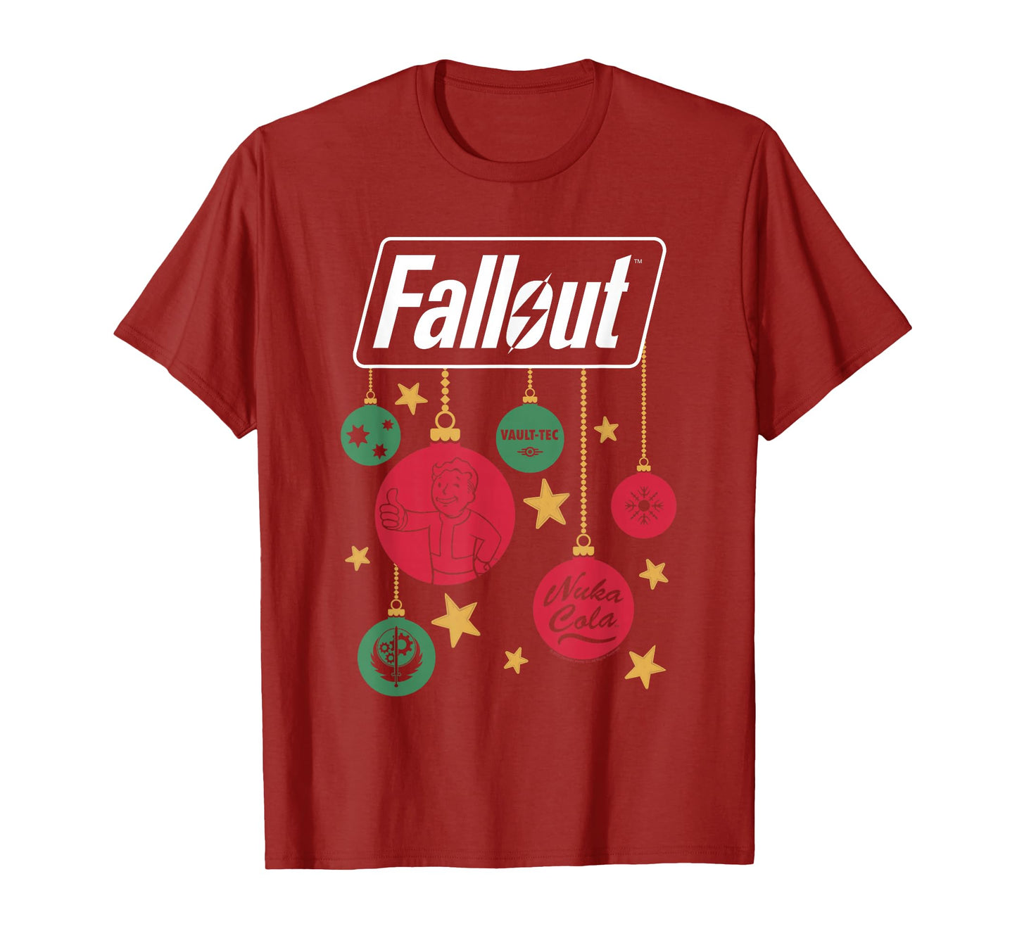 Fallout Logo Christmas Ornaments Video Game T-Shirt