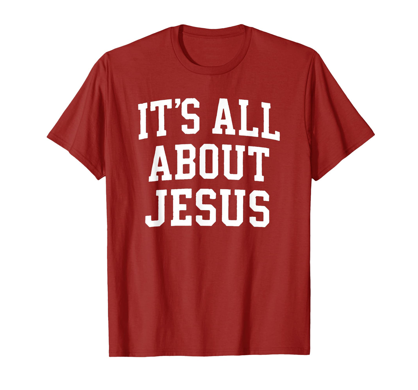 IT’S All About Jesus – Christian Sports Football T-Shirt