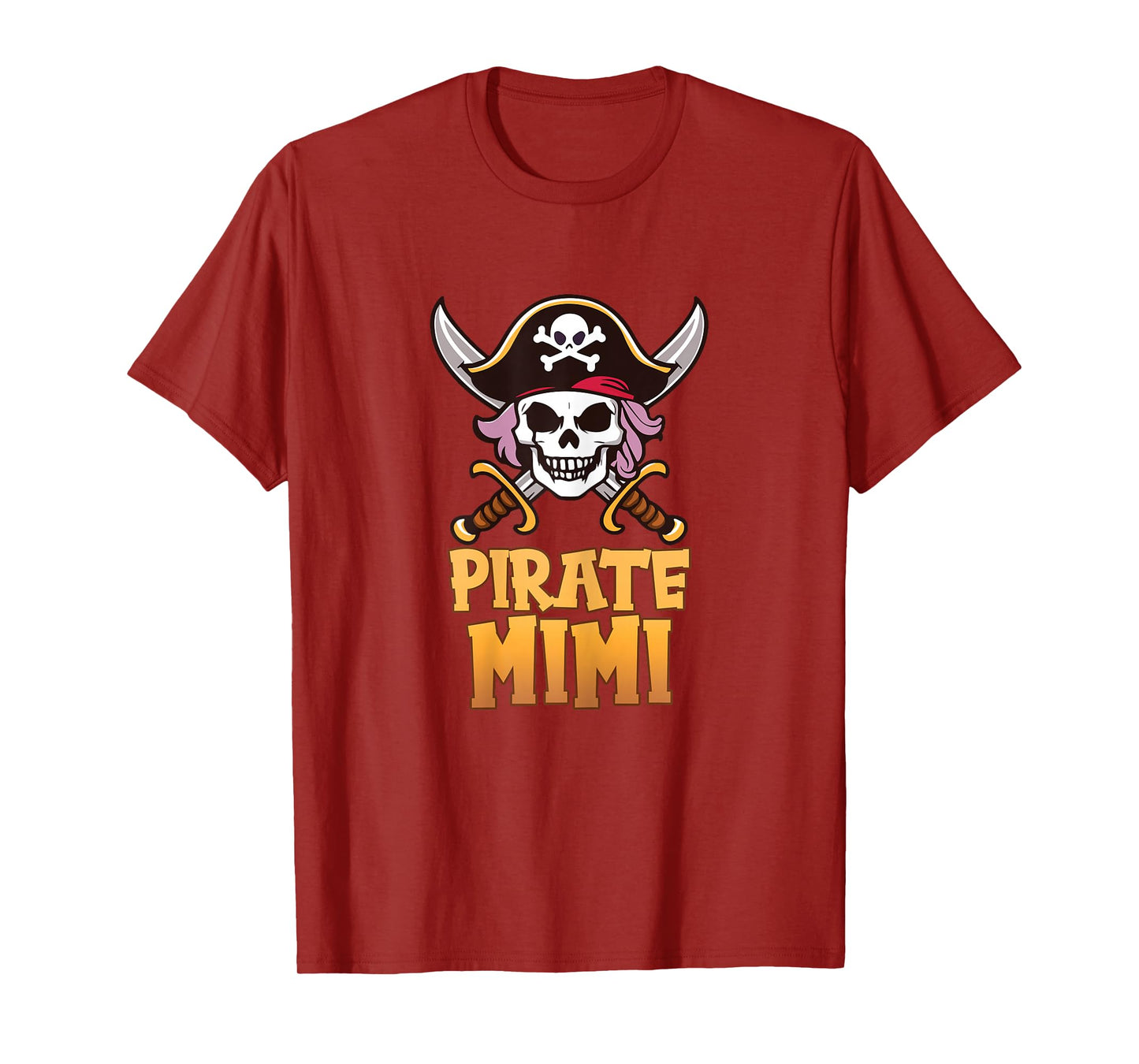 Pirate Mimi Funny Captain Matching Grandma Halloween Costume T-Shirt