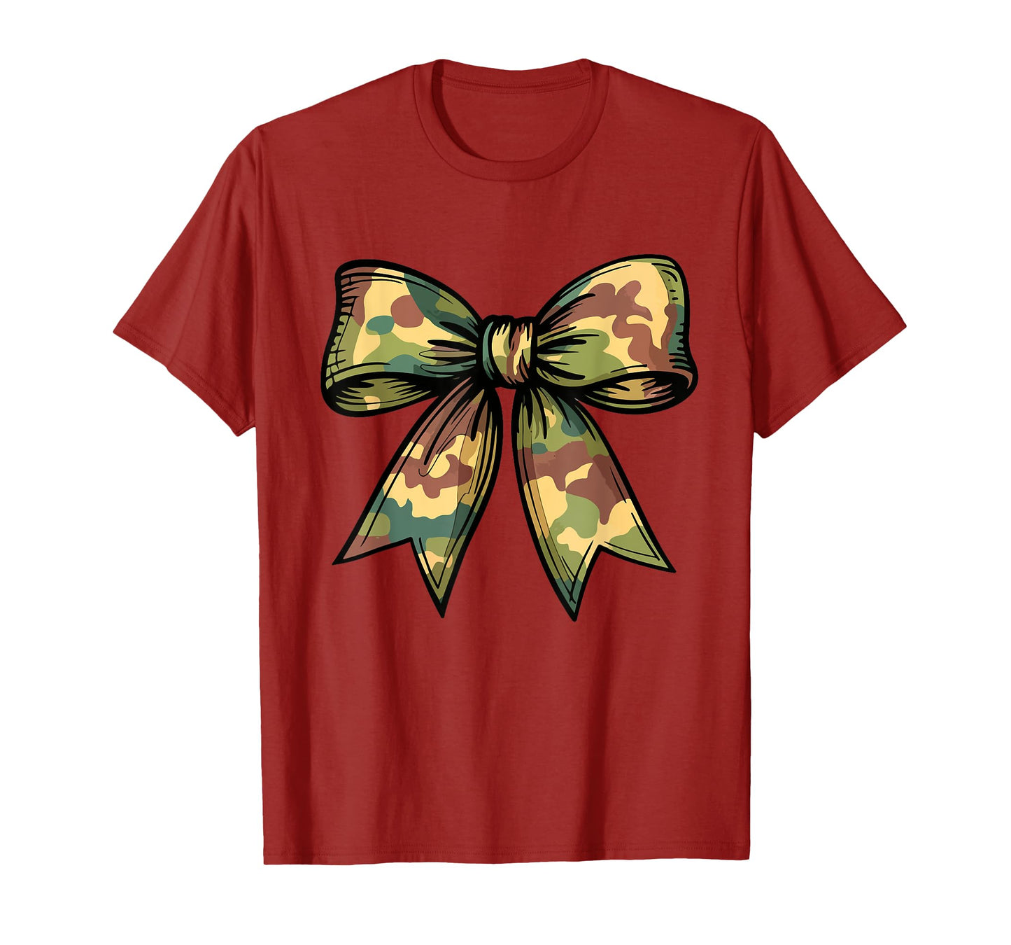 Camouflage Old Camo Bow Camo Coquette Bow For Women Girls T-Shirt