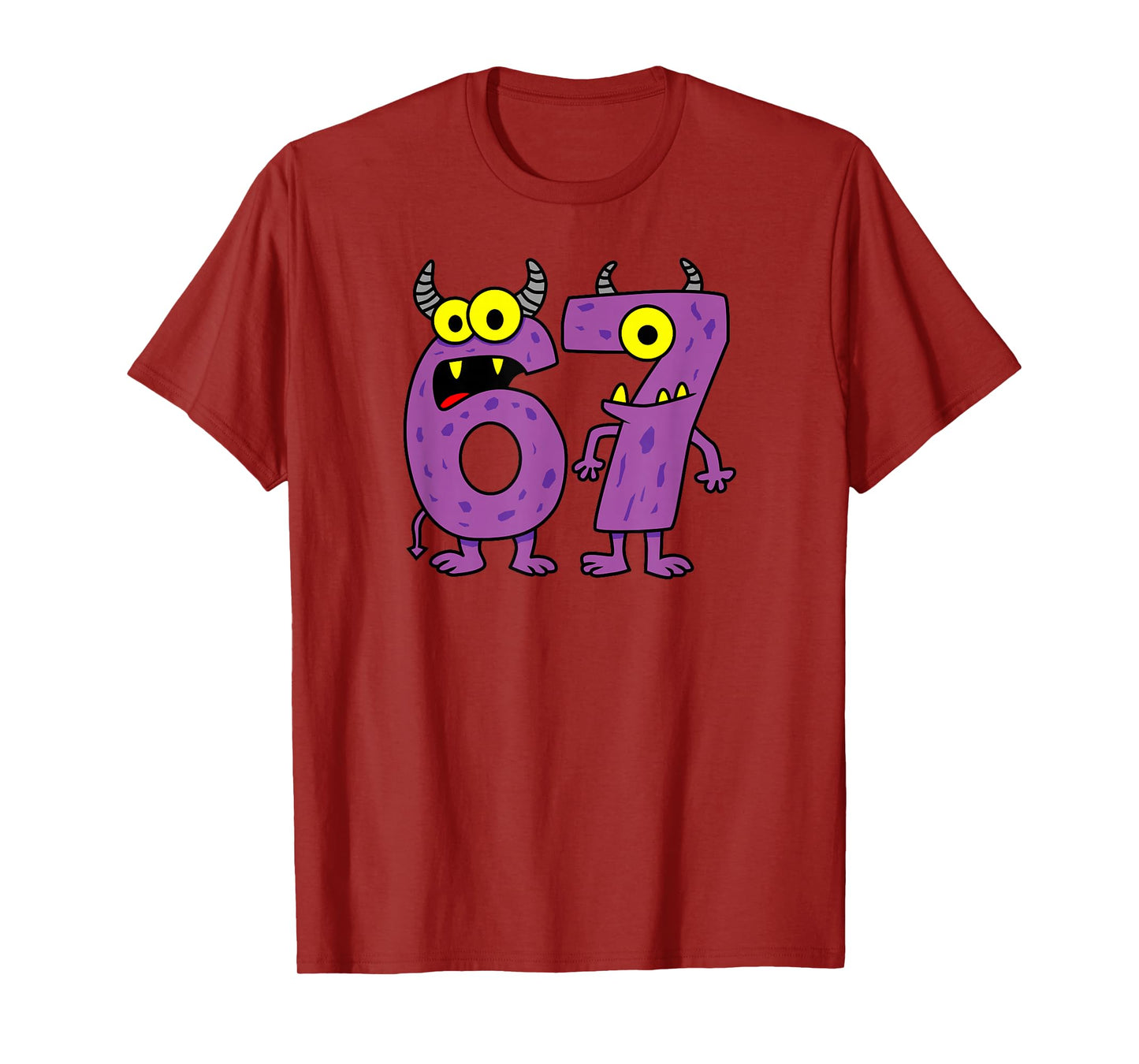 Halloween Number 6 7 Monster Costume T-Shirt