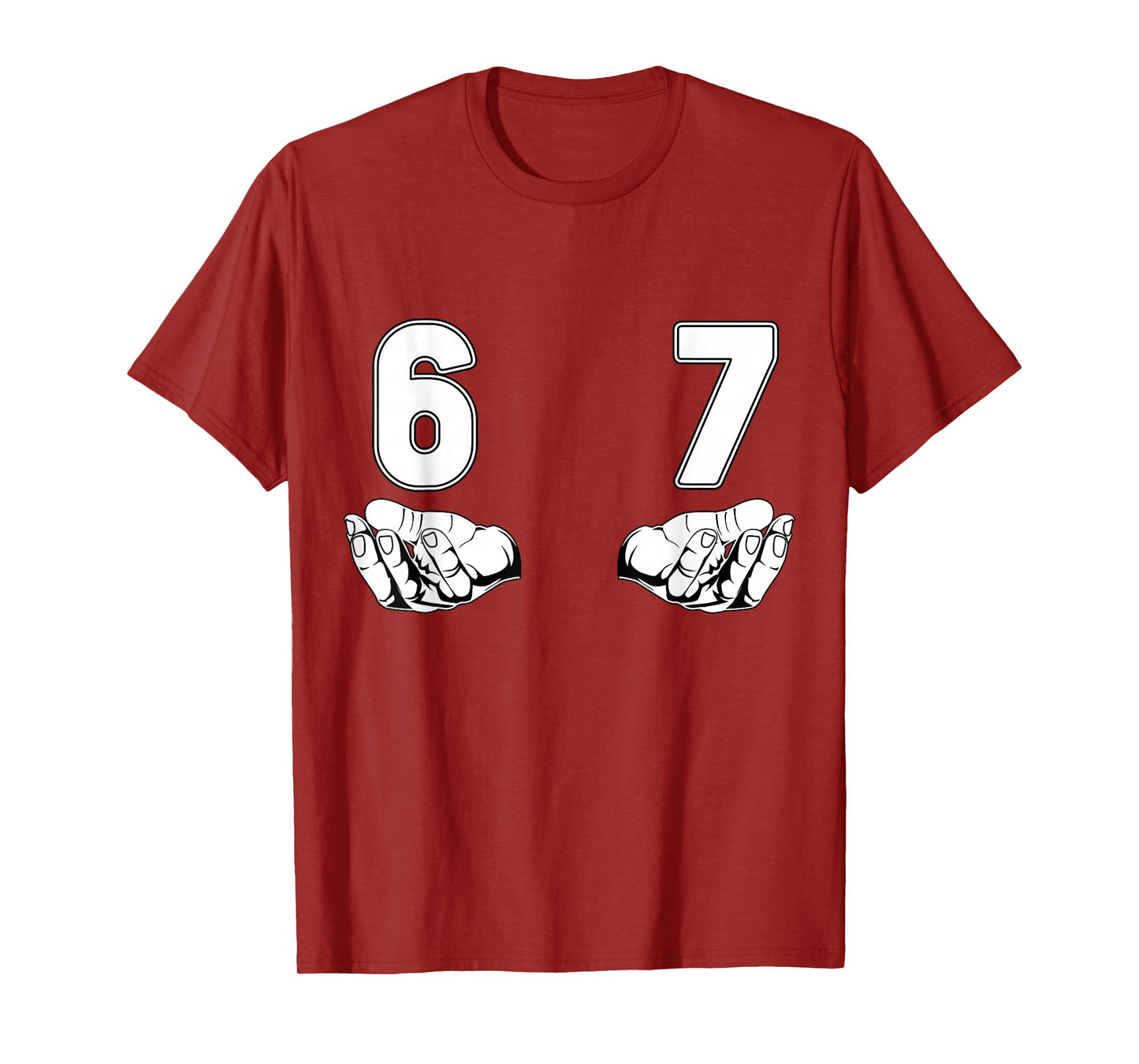 Funny Six Seven gen Alpha Slang Meme 6 7 Costume T-Shirt