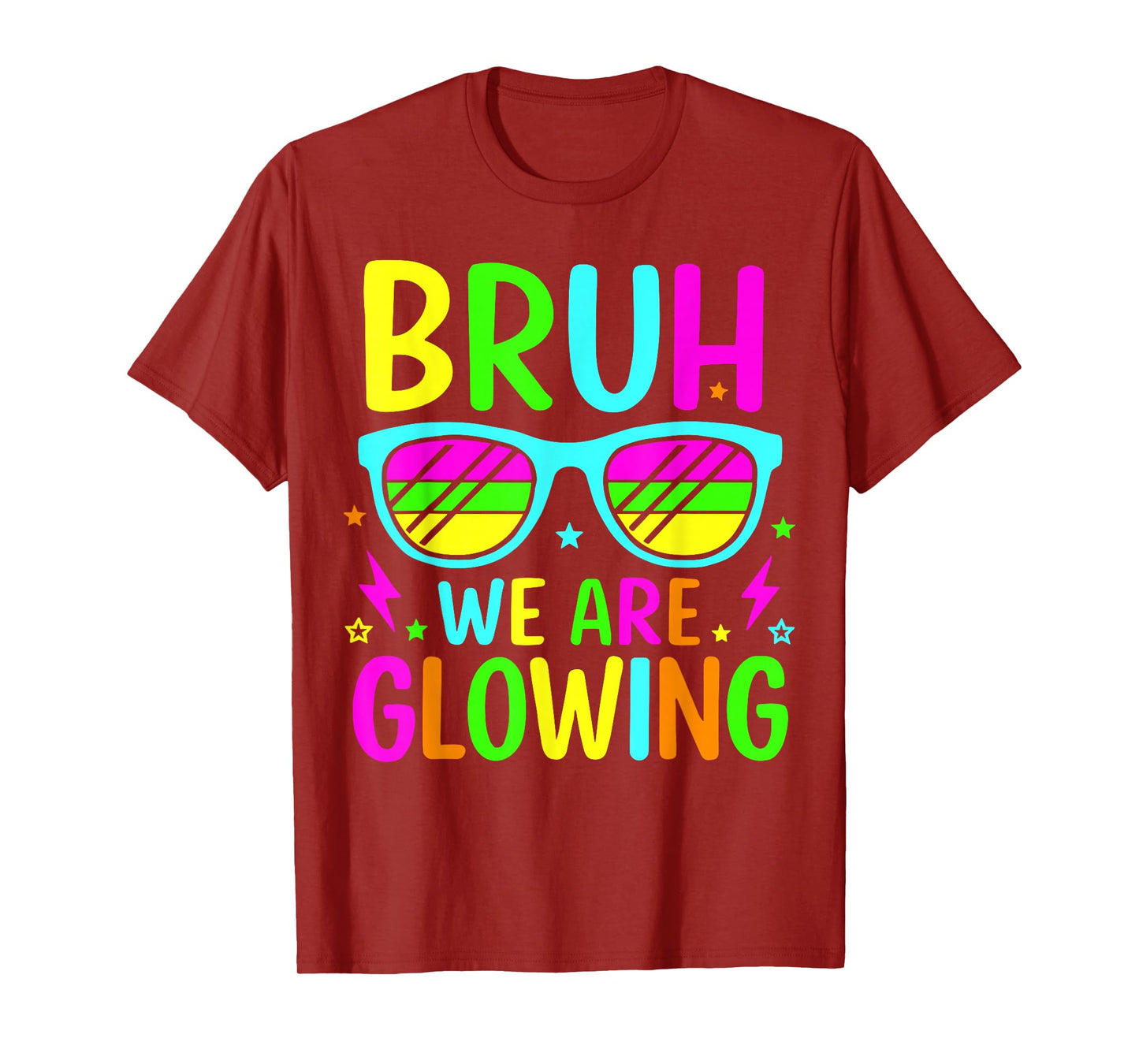 Bruh We are Glowing in My Glowing Era Group Team Party Squad T-Shirt