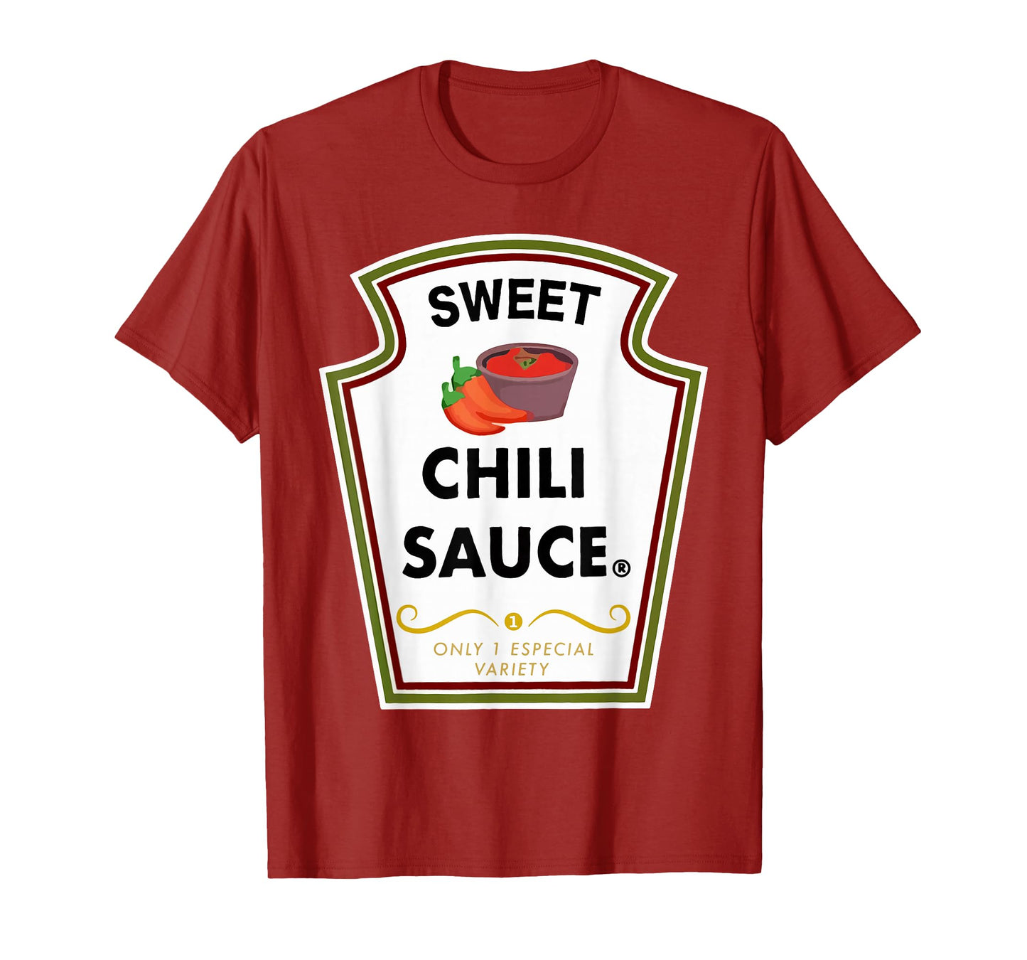 Funny Group Condiments Halloween Costume Sweet Chili Sauce T-Shirt