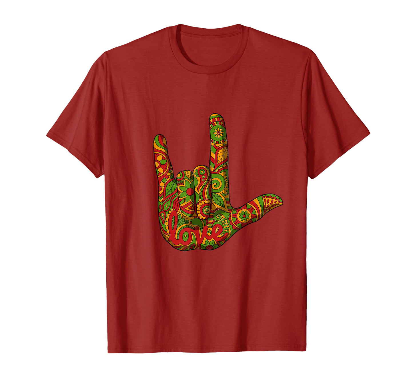 I Love You ASL Black History Month BLM Deaf African American T-Shirt