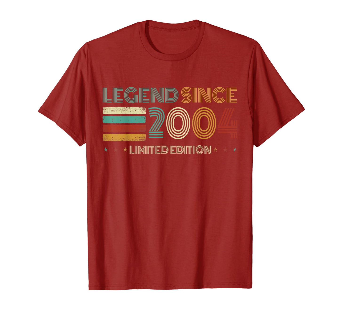 21 Years Old Legend Since 2004 21st Birthday T-Shirt