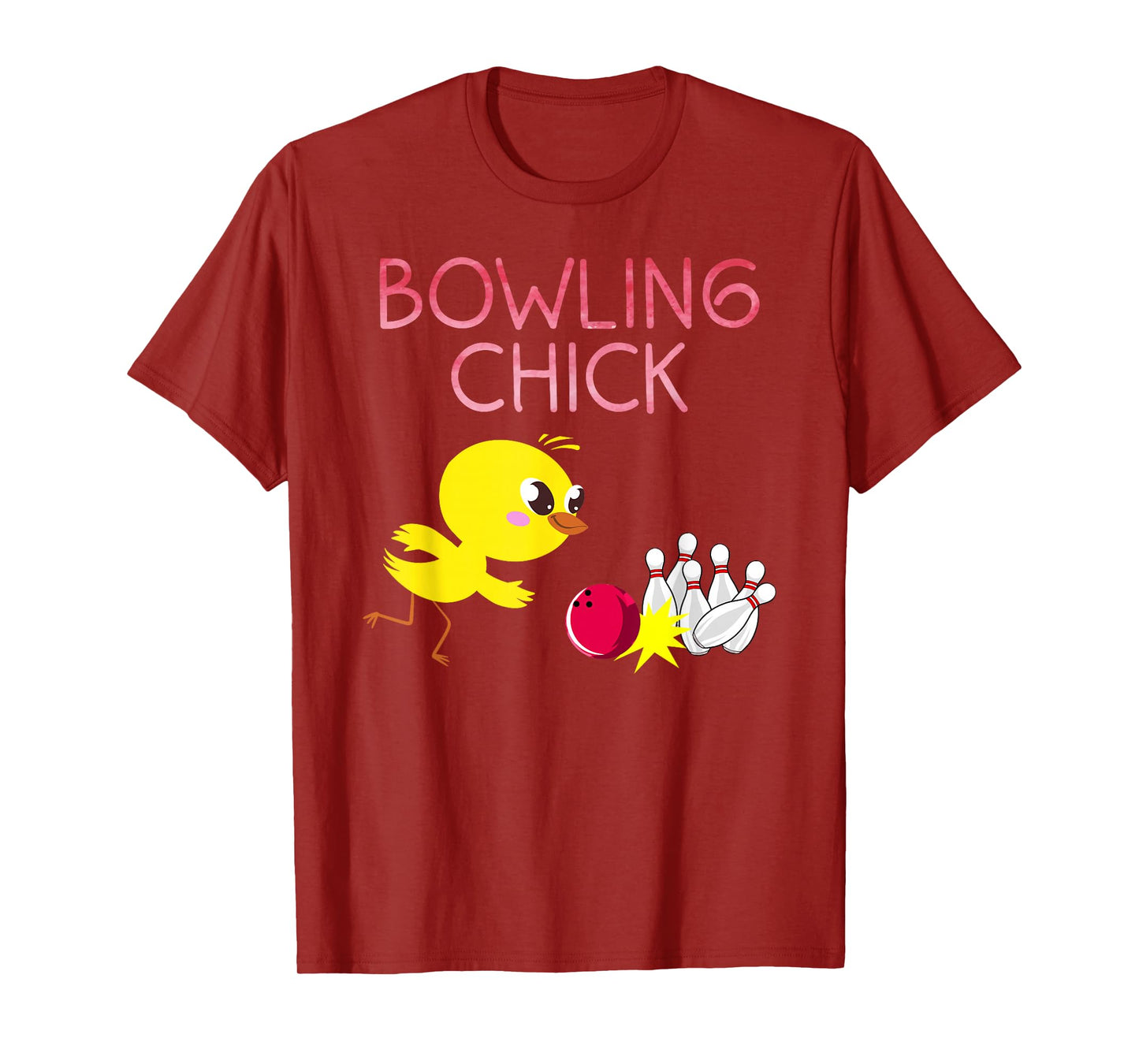 Funny Bowling Design for Girls Women Bowler Bowling Lover T-Shirt