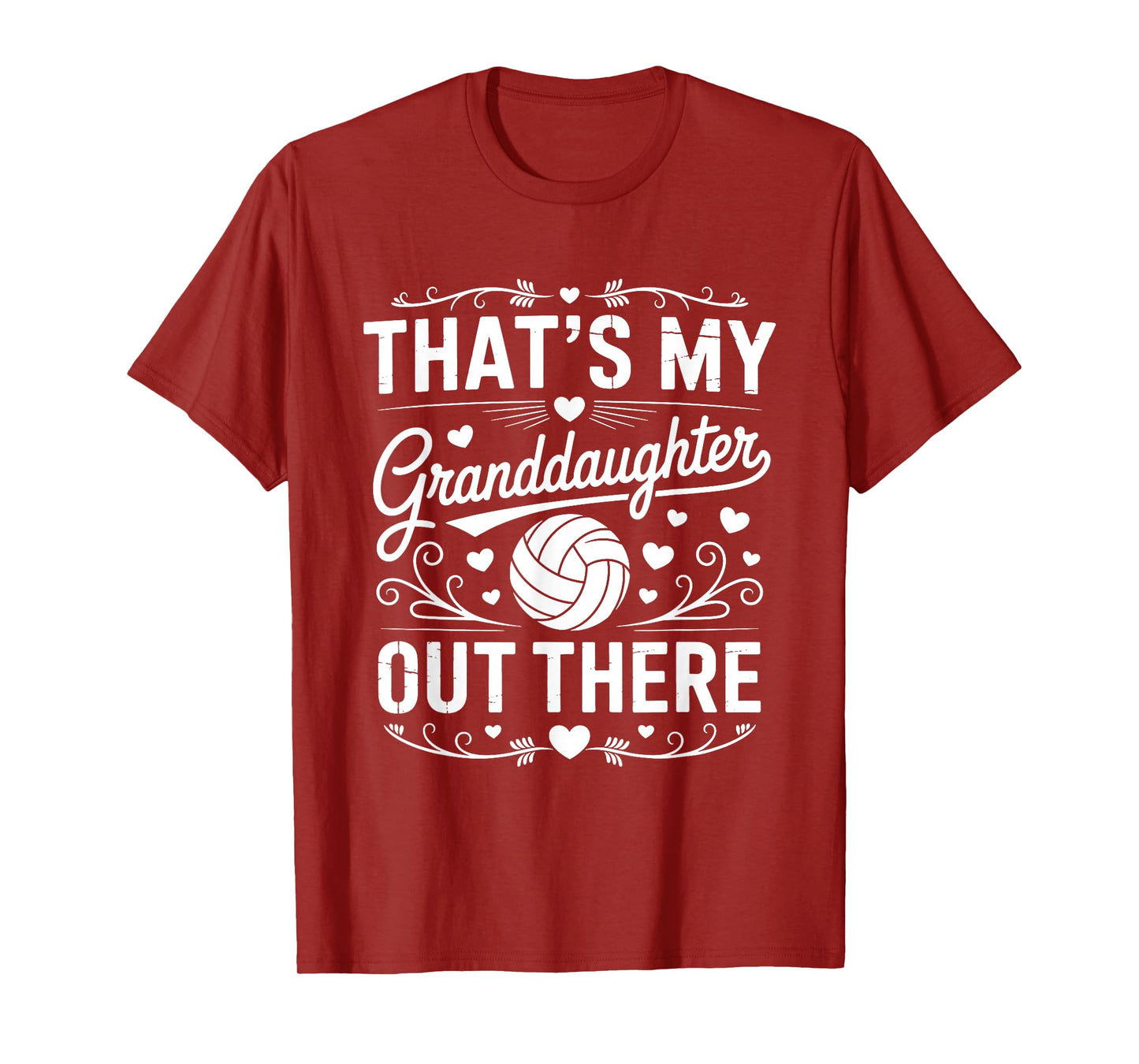 That's My Granddaughter Out There Volleyball for Grandma T-Shirt