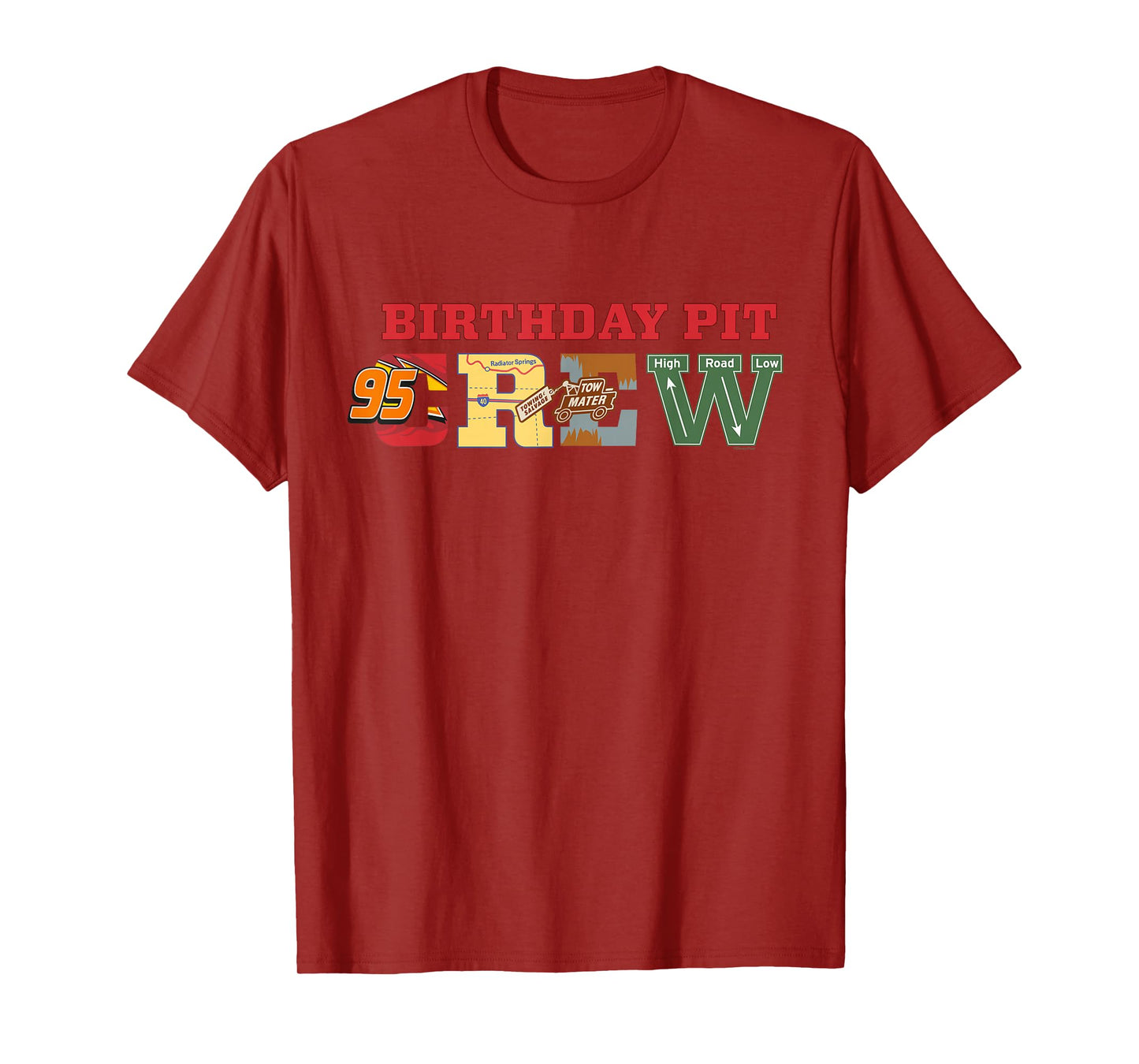 Disney & Pixar's Cars Birthday Pit Crew Party Squad T-Shirt