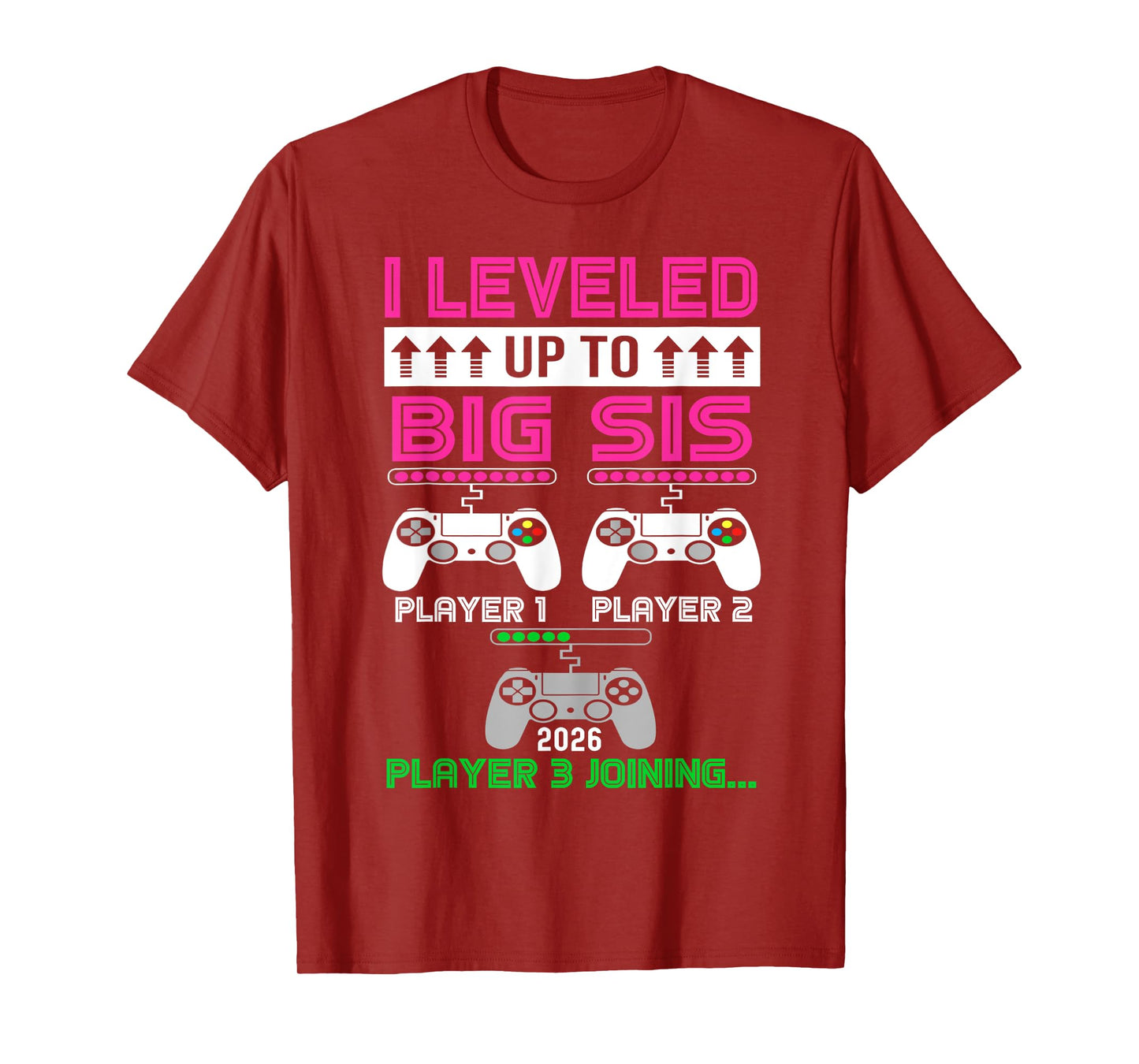leveled Up To Big Sister Again 2026 promoted to big Sister T-Shirt