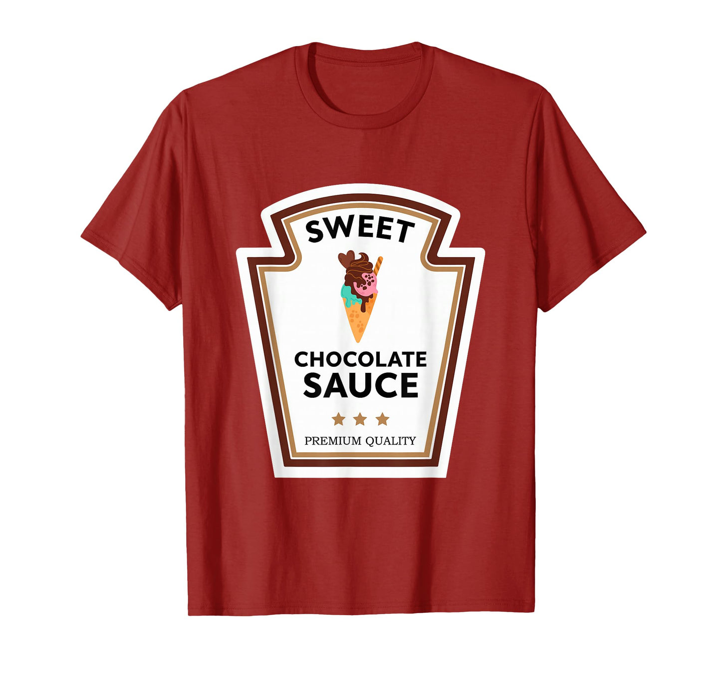 Sweet Chocolate Sauce Condiment Group Costume T-Shirt