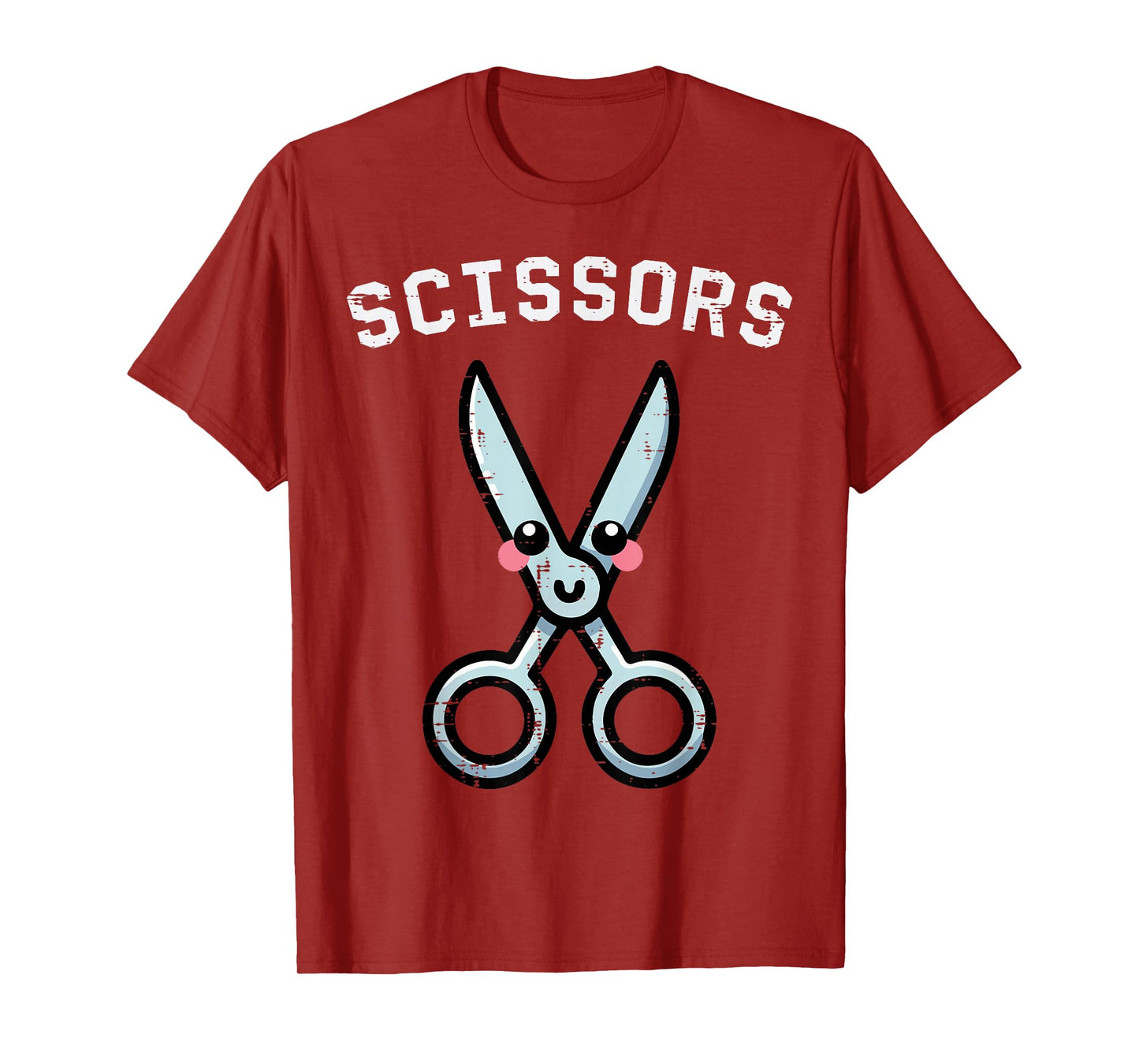 Halloween Scissors Matching Rock Paper Costume Women Men Kid T-Shirt