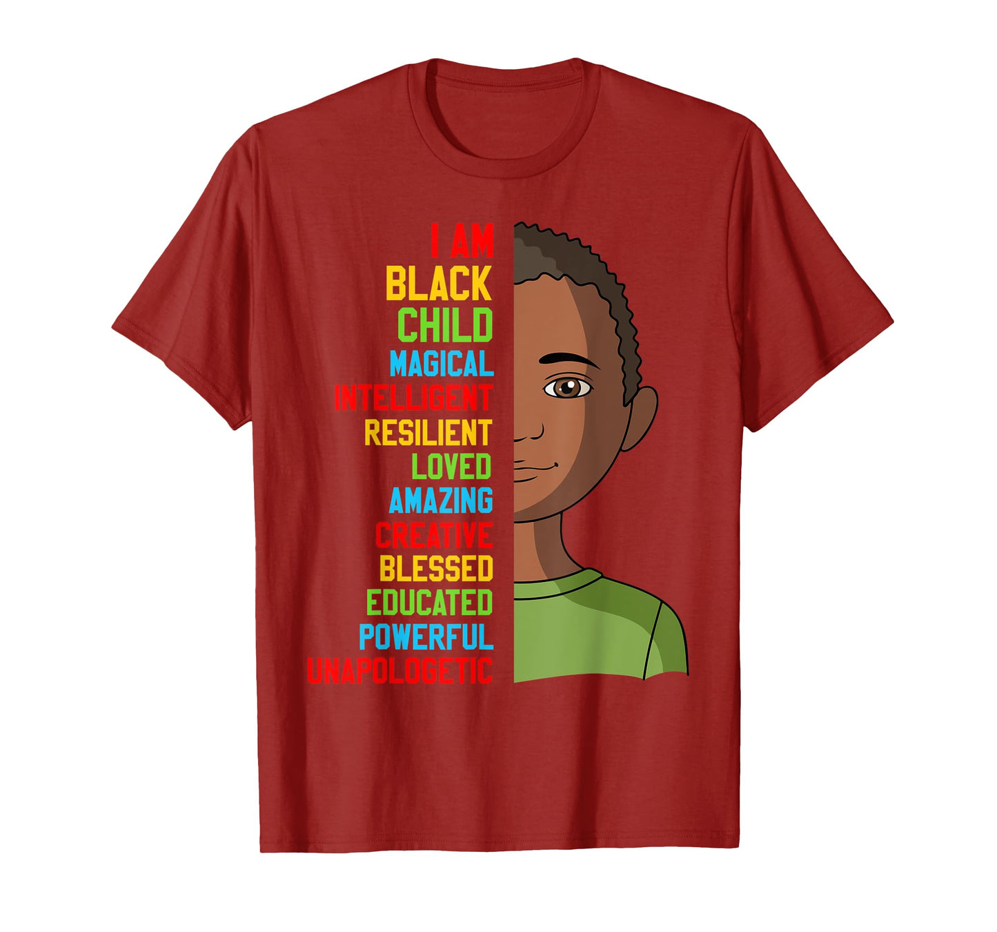 African American I Am Black Child History Month Toddler Boy T-Shirt