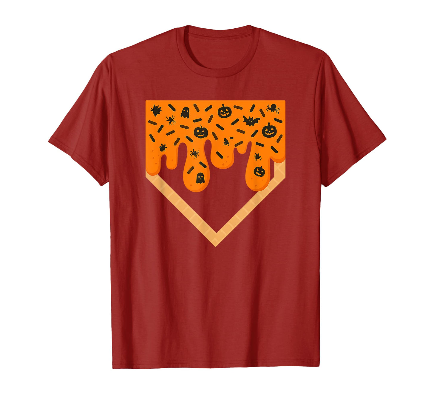 Ice Cream Spooky Baseball Halloween T-Shirt