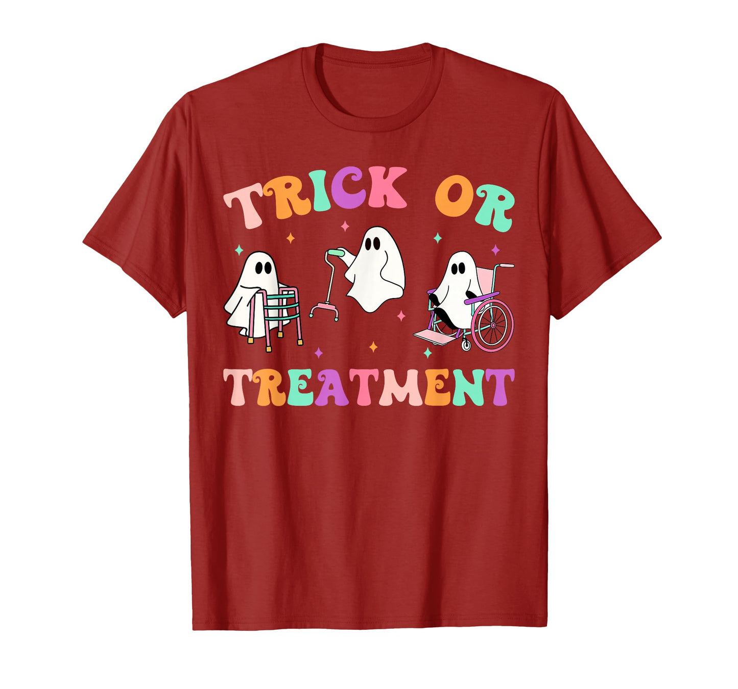 Trick Or Treatment PT Physical Therapy Ghost Halloween T-Shirt
