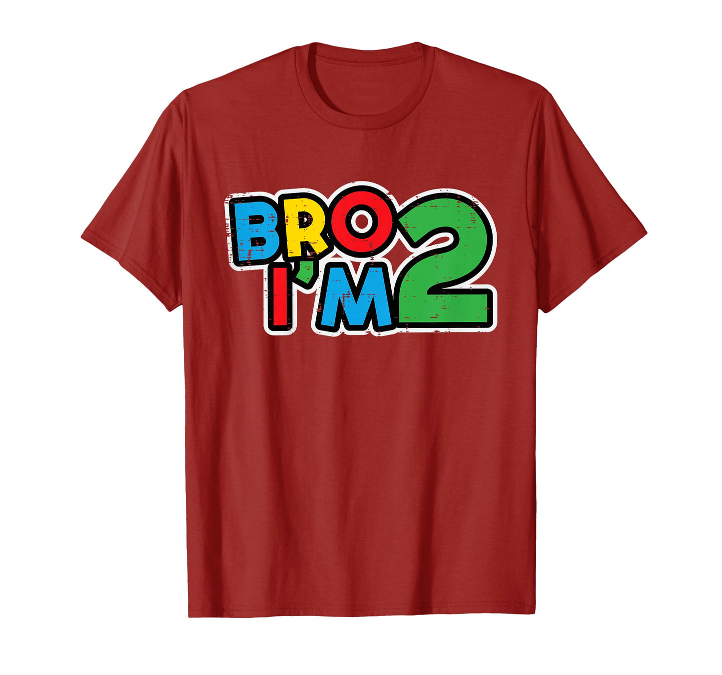Kids 2nd Birthday Gamer Bro Im 2 Retro Bday Toddler Boys Kids T-Shirt