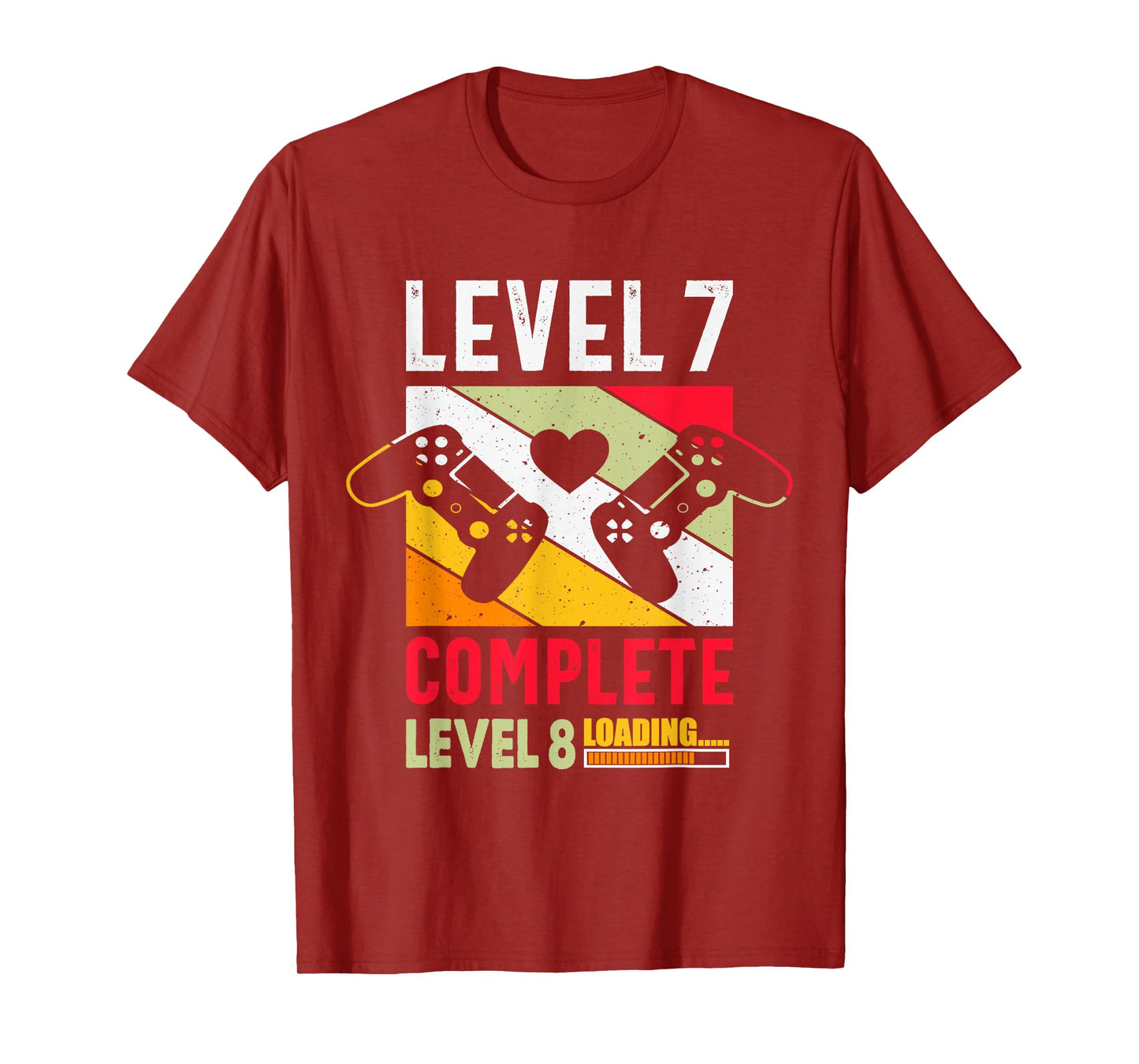 Level 7 Complete Level 8 Loading 7 Year Wedding Anniversary T-Shirt