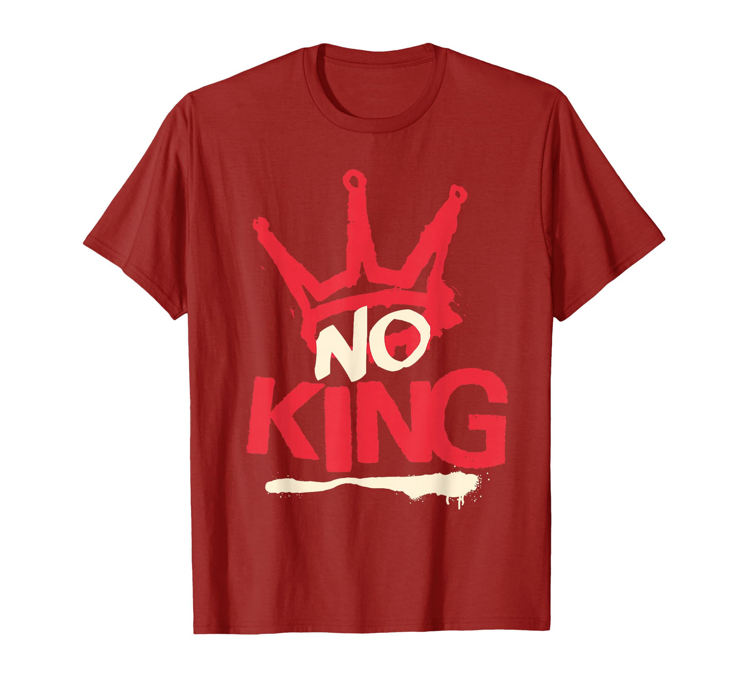 No King Only Freedom Quote Cool Crown Rebellion T-Shirt