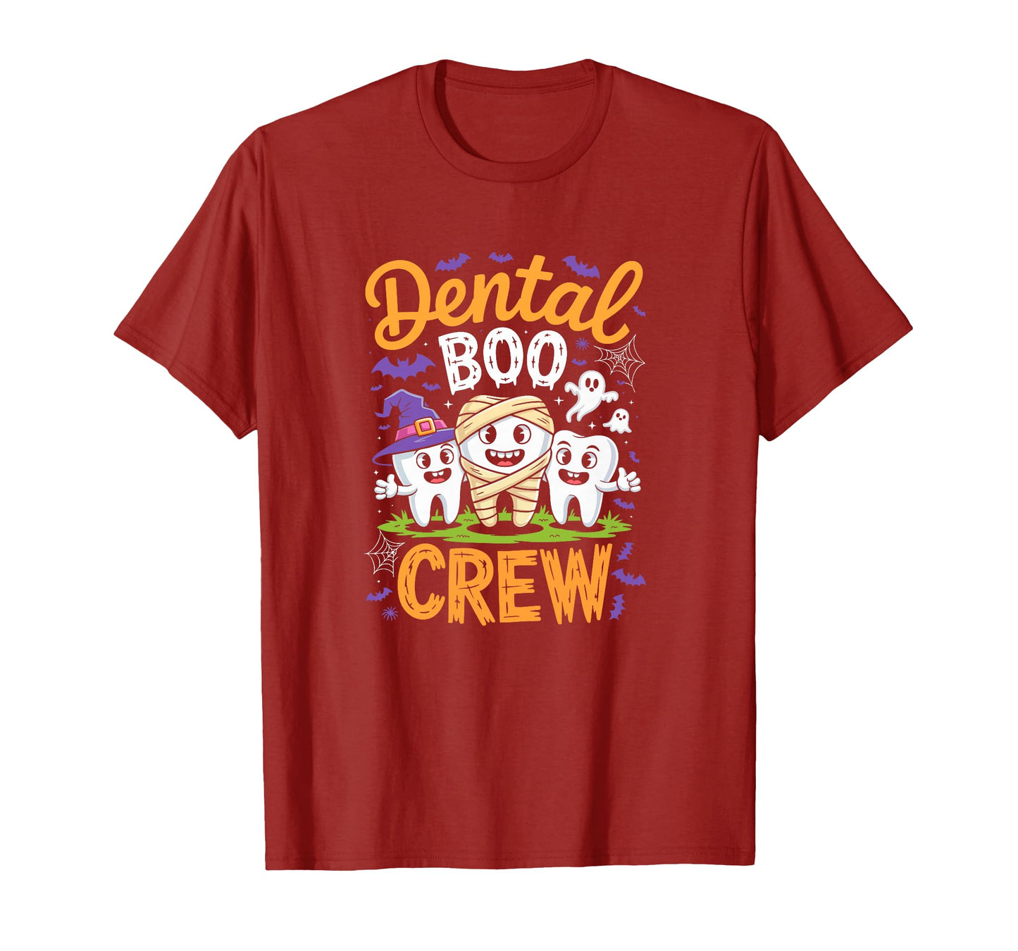 Dental Boo Crew Shirt Funny Men Women Kids Halloween Costume T-Shirt