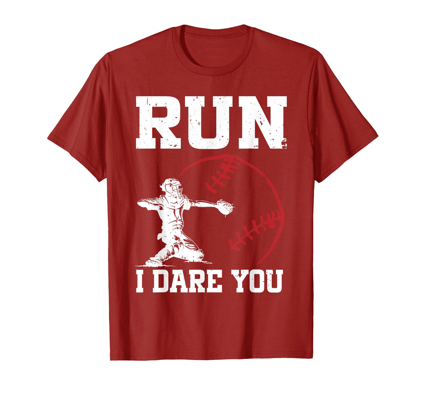 Steal I Dare You Baseball Catcher Player Sports Fan Game Day T-Shirt