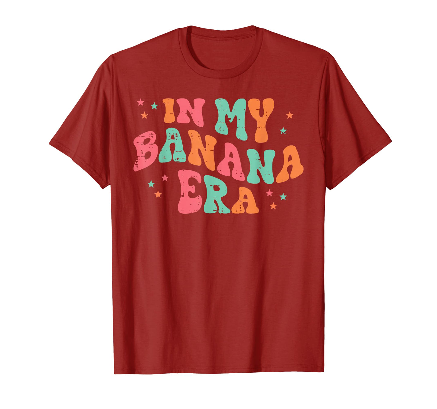 in My Banana Era Retro Fruit Meme Groovy Men Women Kids T-Shirt
