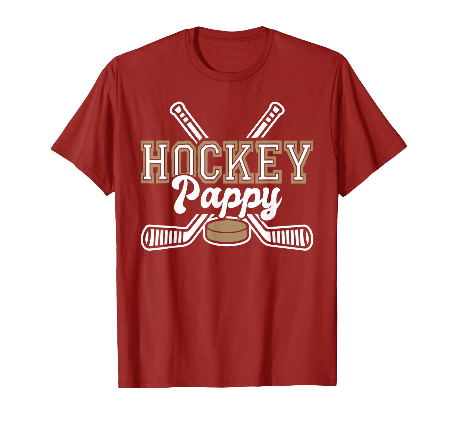Hockey Pappy For Men Papa Father's Day Vintage T-Shirt