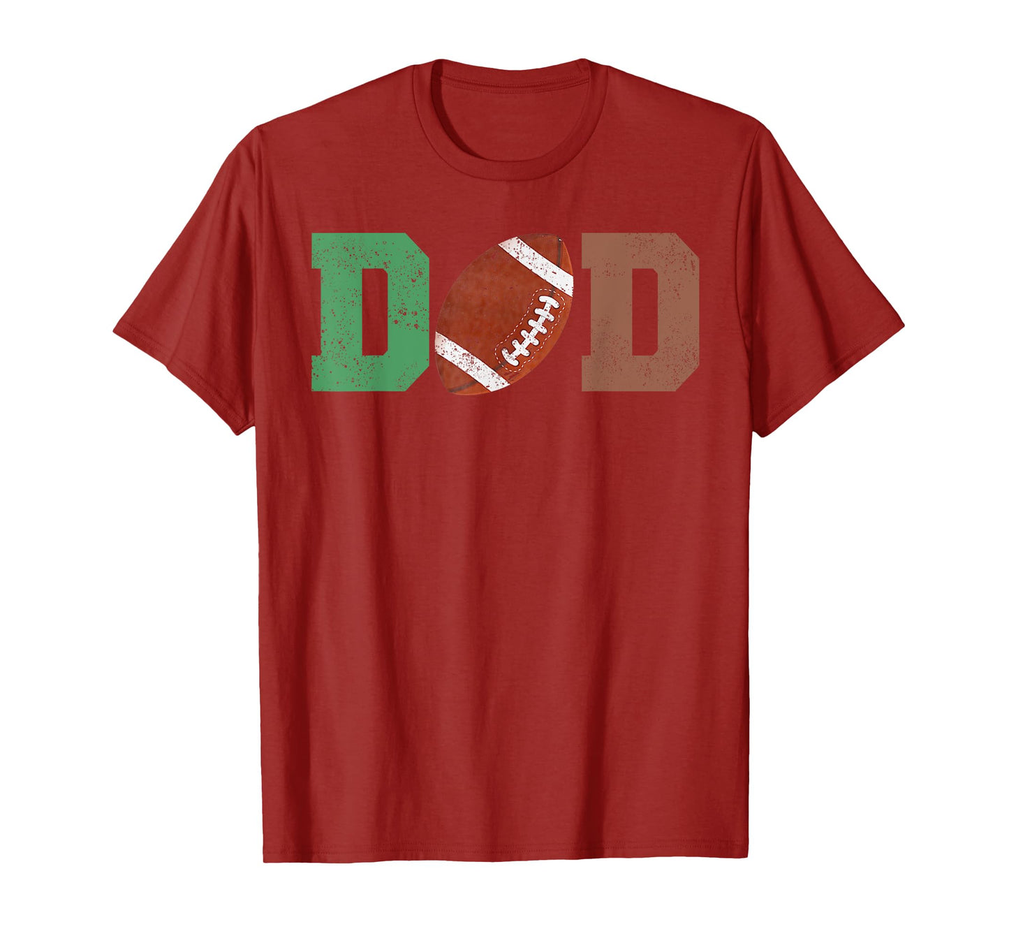 Dad of the 1 Year old Football 1st Year Down Birthday Party T-Shirt