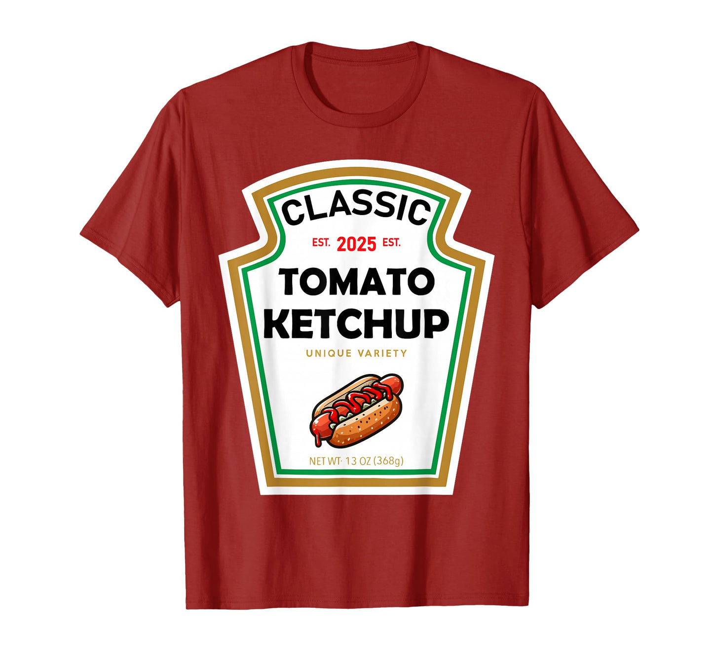 Ketchup Halloween Costume Family Matching Yellow Mustard T-Shirt