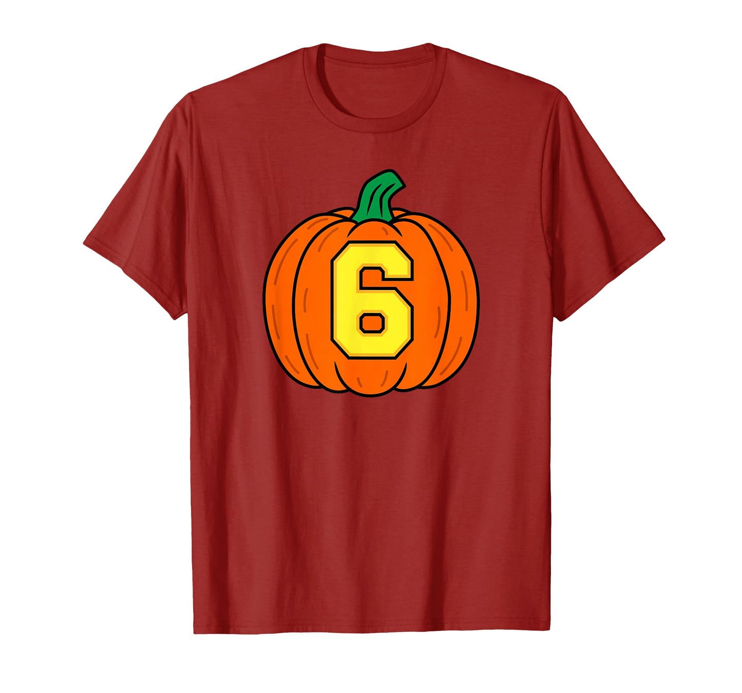 Halloween Number 6 Pumpkin Costume T-Shirt