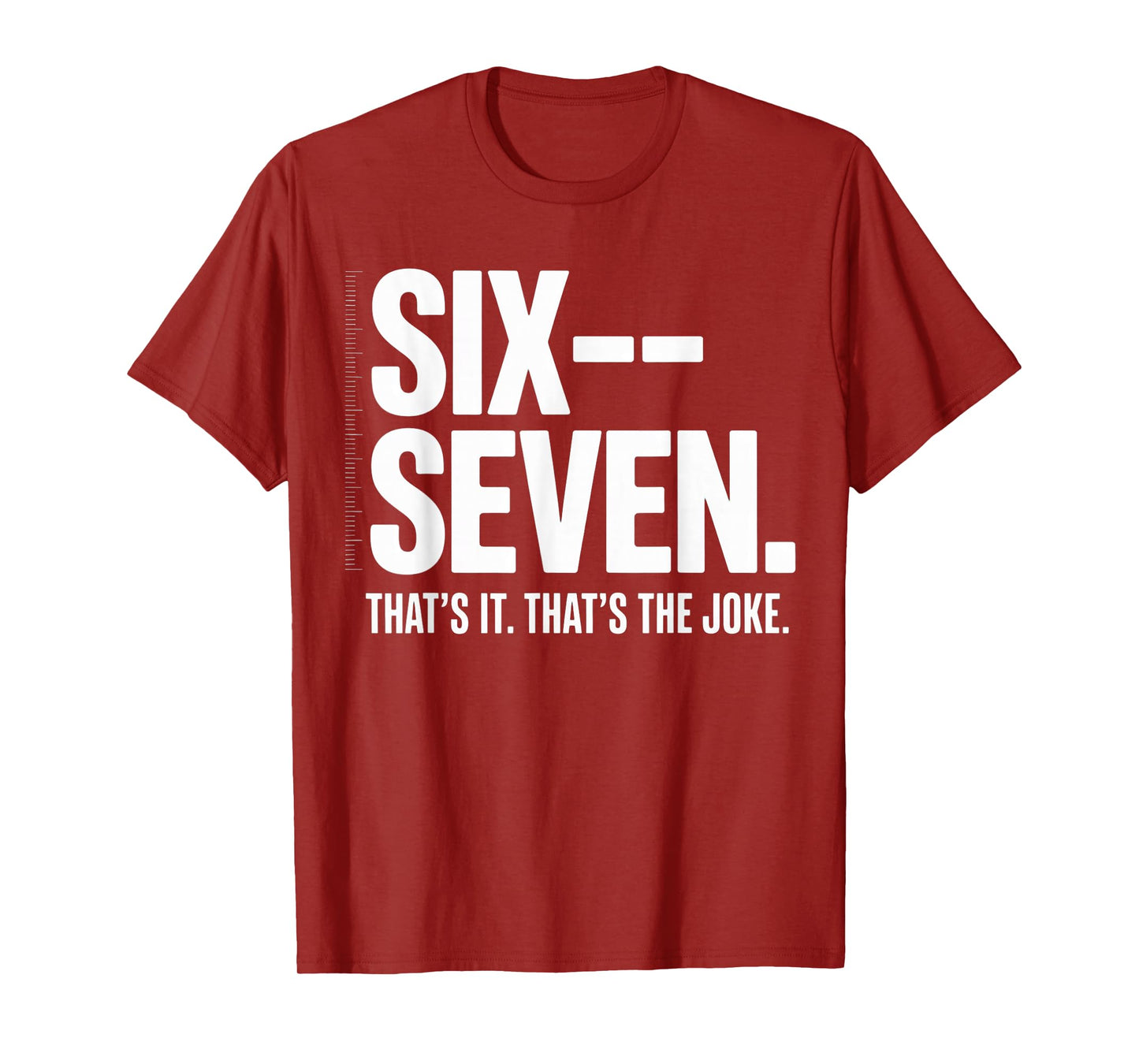 Six Seven Energy – Minimal Meme Typography T-Shirt
