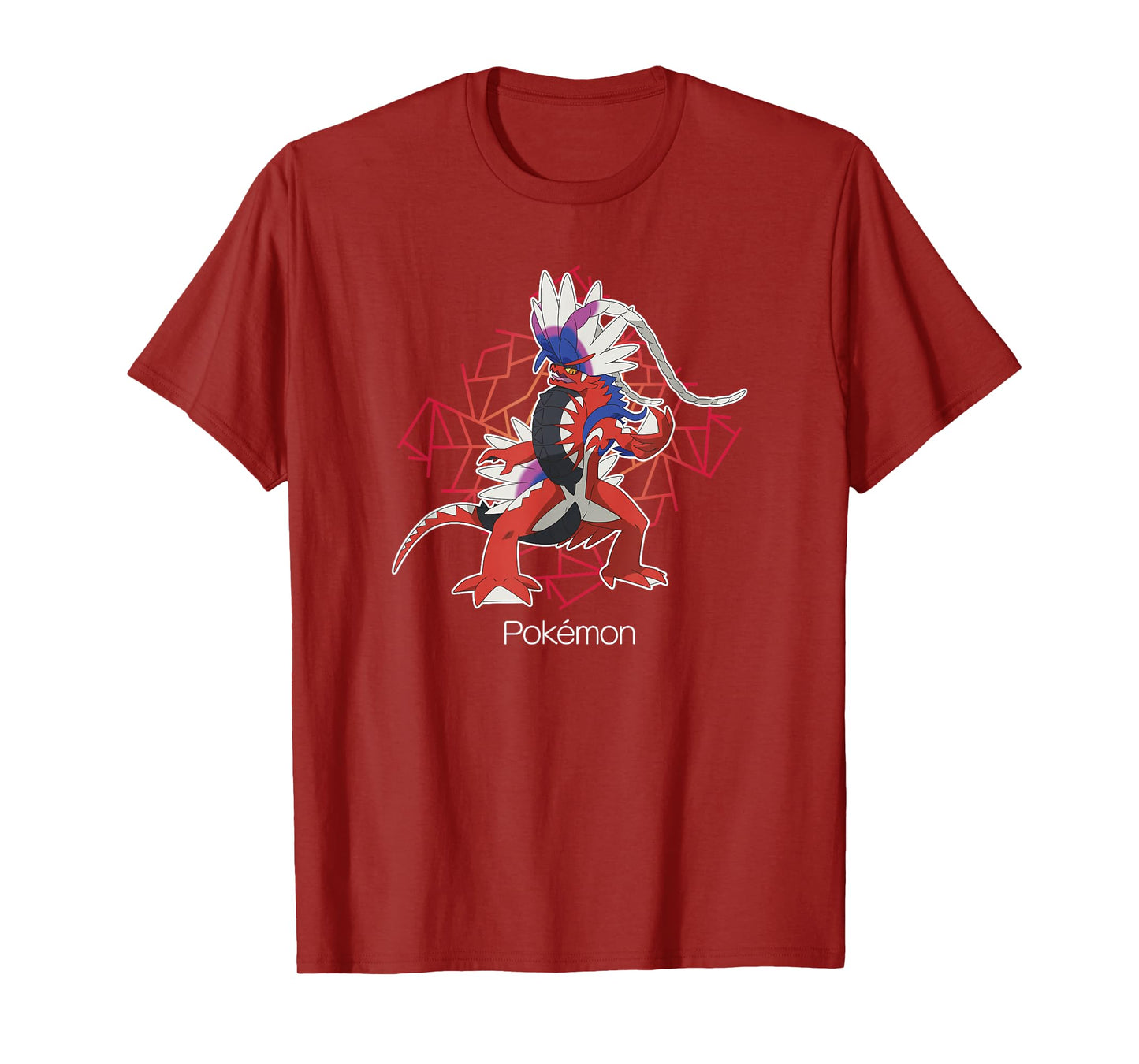 Pokémon Koraidon Legendary Geometric Background Portrait T-Shirt