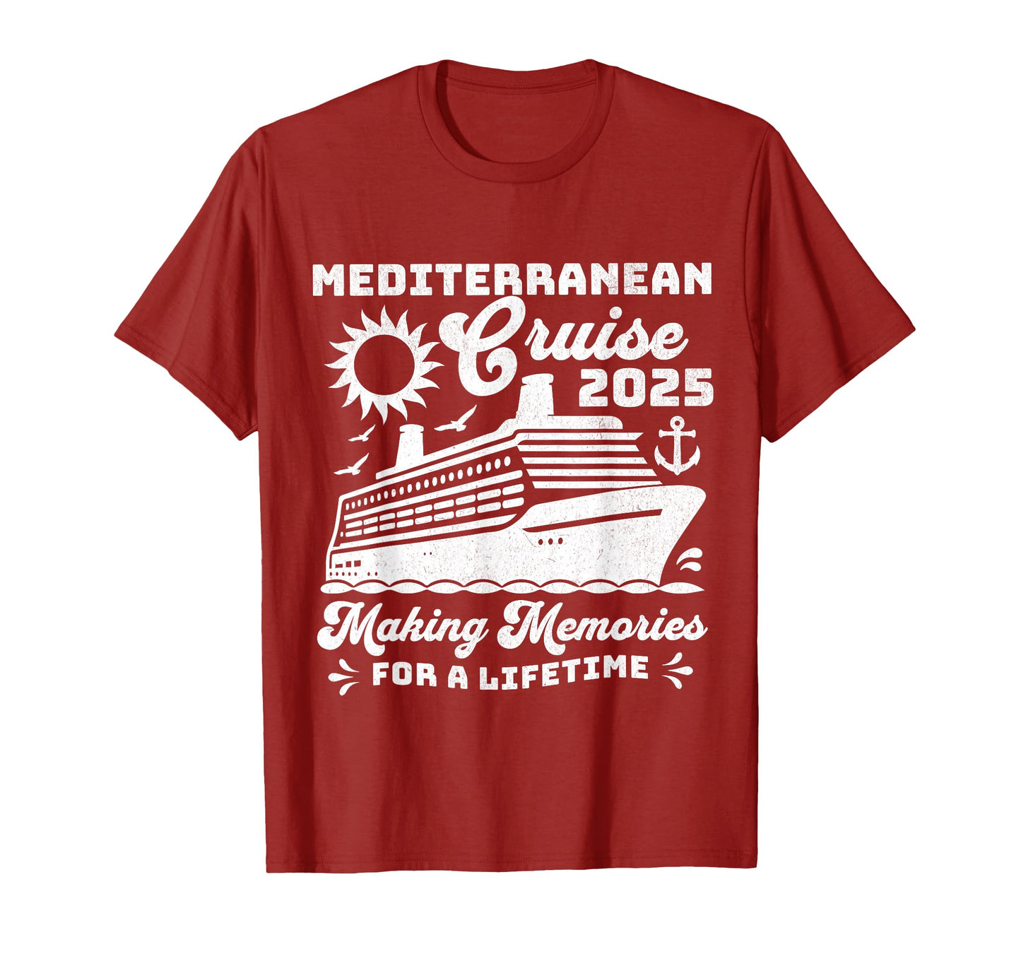 Mediterranean Cruise 2025 Matching Family Group Vacation T-Shirt