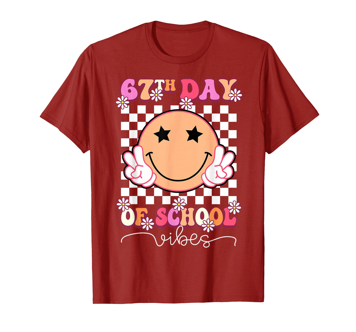 67th Day of School Vibes Funny Six Seven 67 Meme Slang T-Shirt