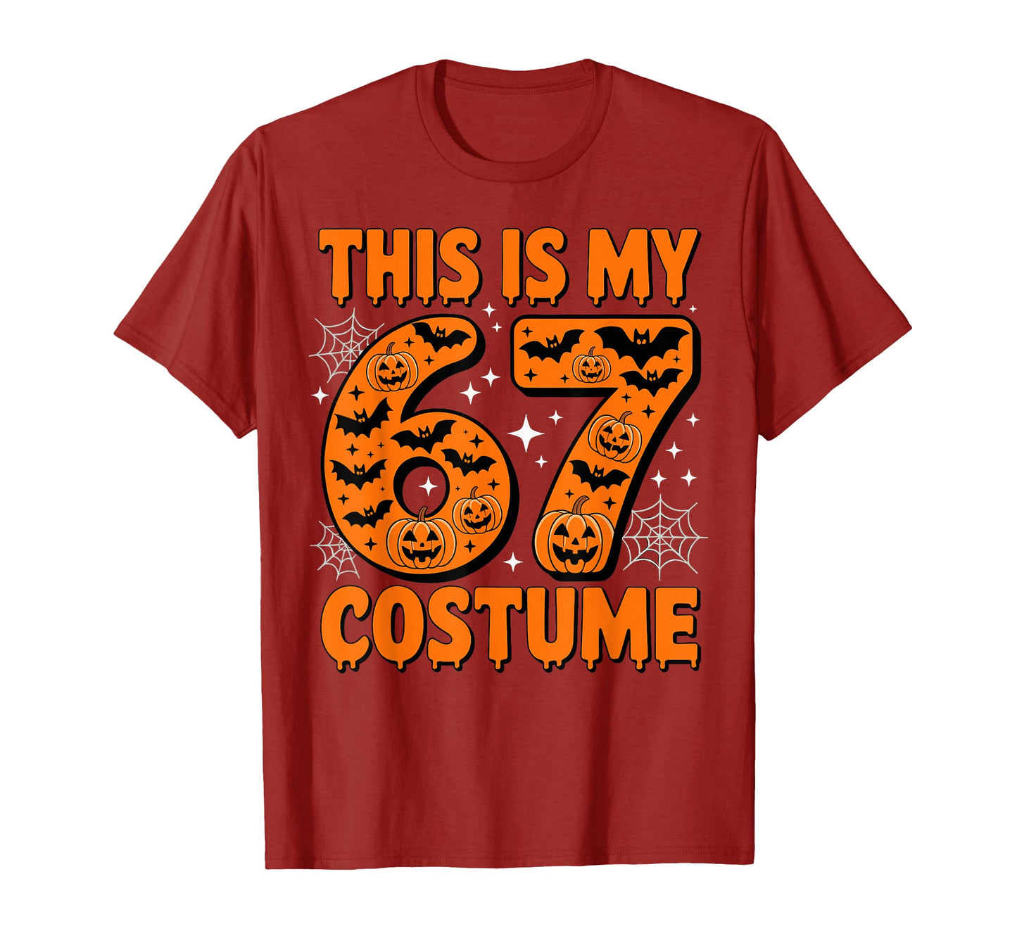 This is My 67 Costume 6 7 Meme Gen Alpha Halloween Six Seven T-Shirt