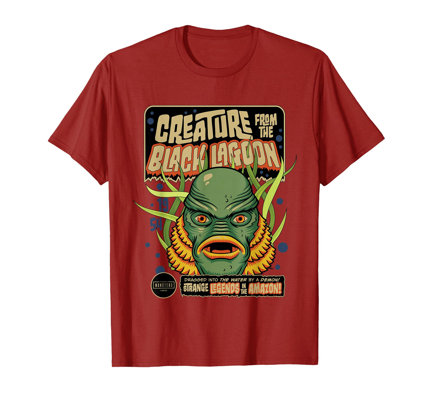 Universal Monsters Creature Retro Halloween Mask T-Shirt