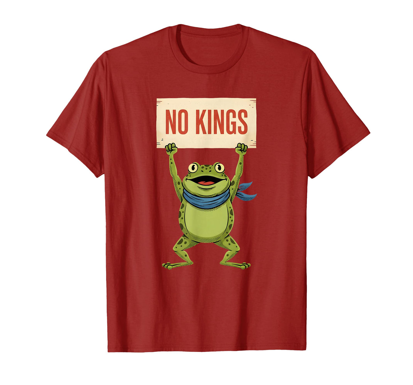 Frog Protest No Kings in America Democracy Patriotic Frog T-Shirt