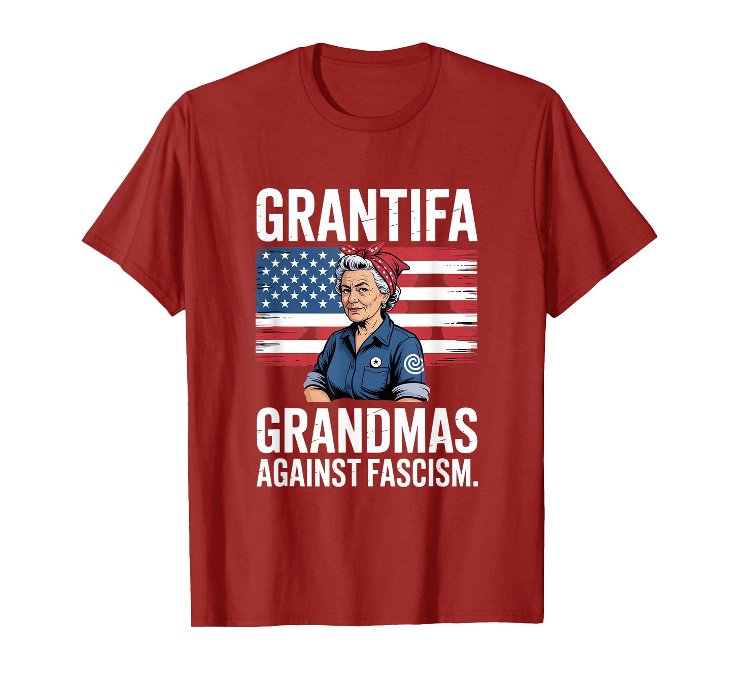 Grantifa Grandmas Against Fascism Flag Resist No Kings T-Shirt