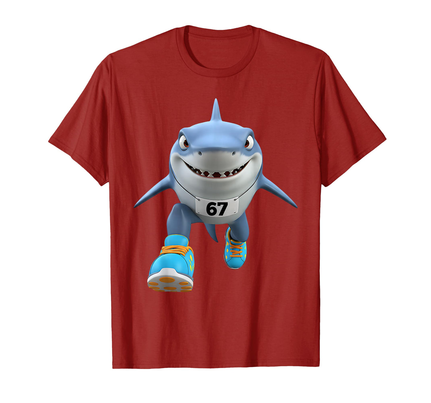 Funny Kids 67 Meme Tralalero Tralala Runner Italian Brainrot T-Shirt