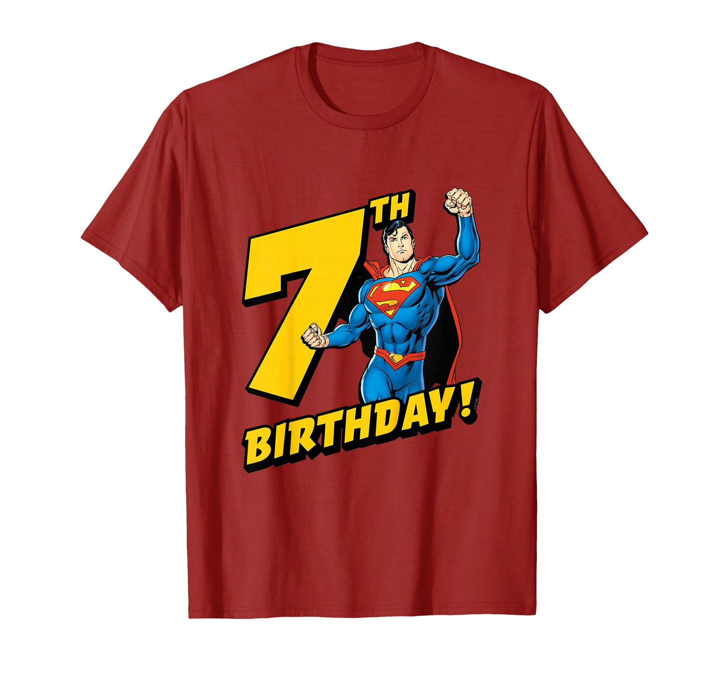 Kids Superman 7th Birthday T-Shirt