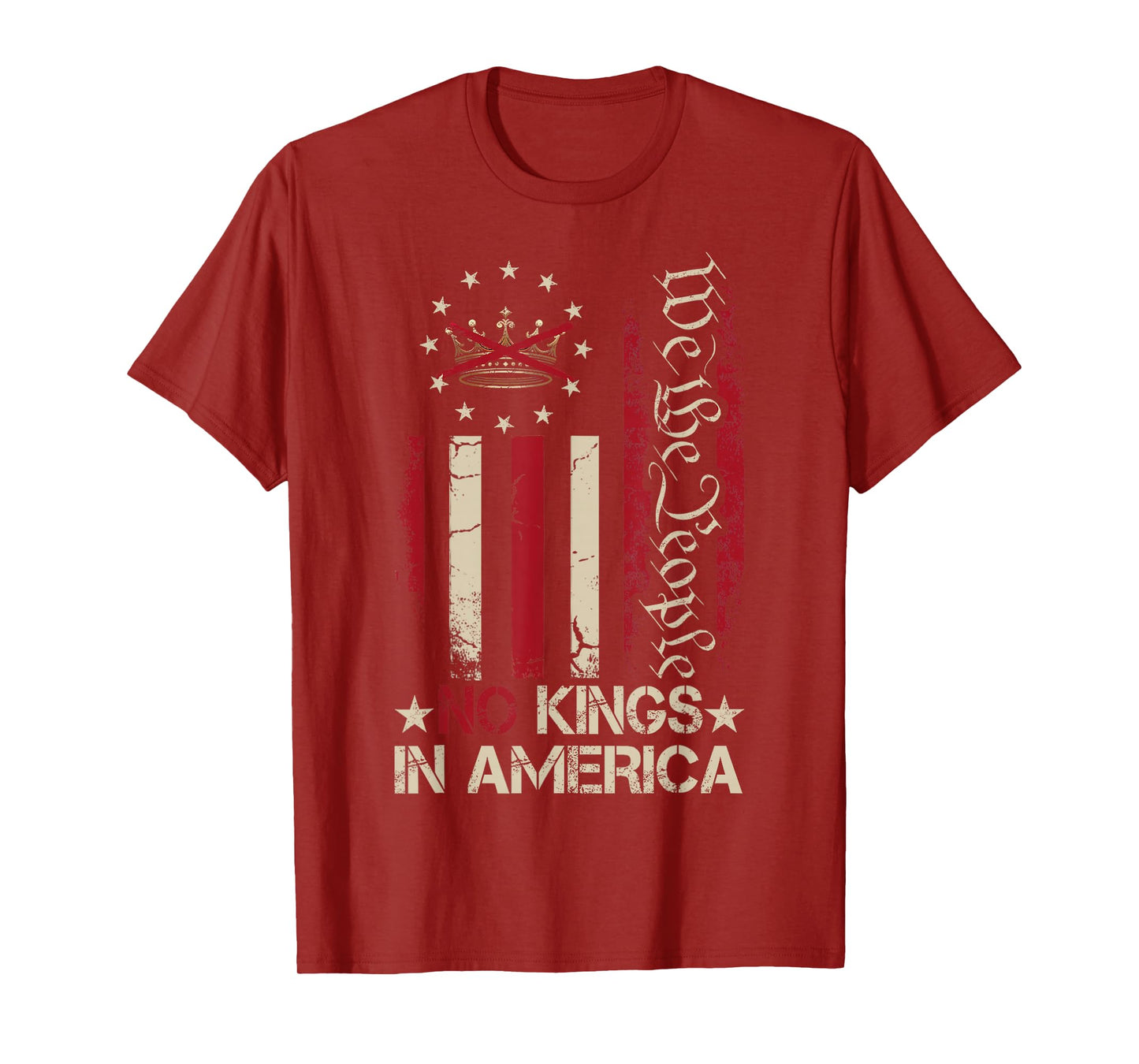 No Kings in America We The People USA Patriotic T-Shirt