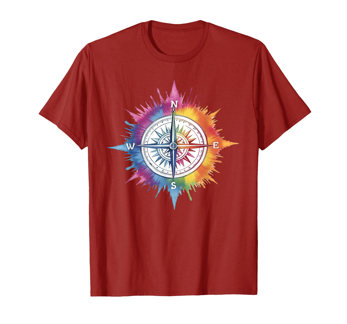 Tie Dye Compass T-Shirt
